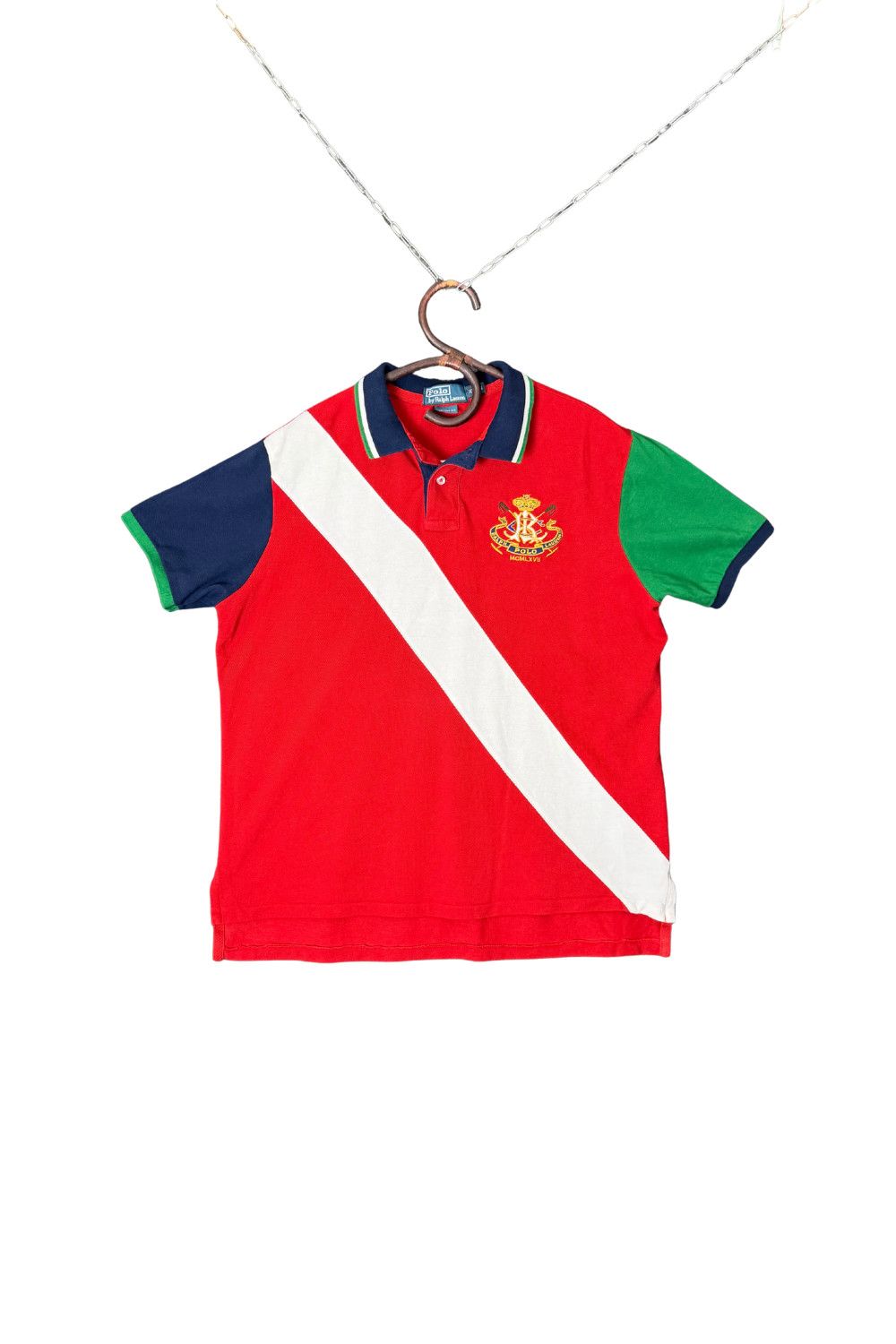 Polo Ralph Lauren 2010 Polo Ralph Lauren Crest Sash Rugby Polo Number 3 Size US XL / EU 56 / 4 - 1 Thumbnail
