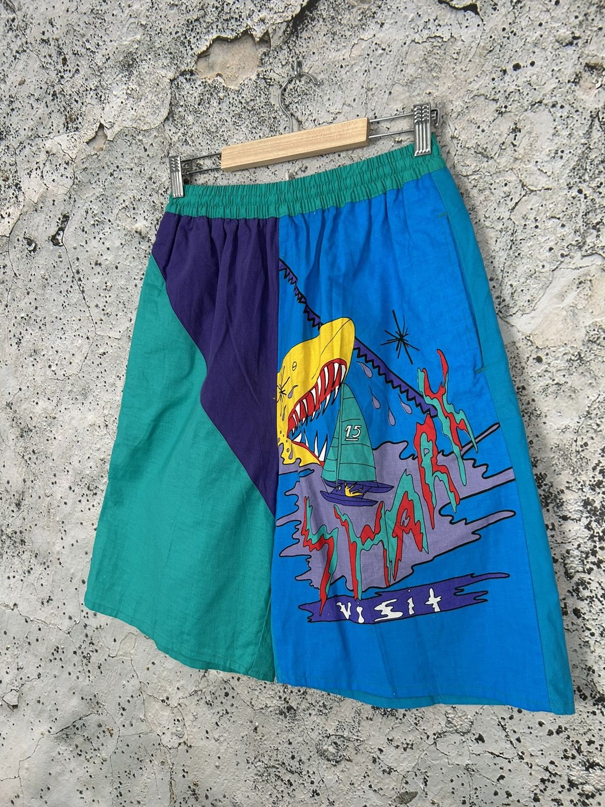 Vintage Vintage Surf Shorts Summer Streetwear Avant Garde Skate 90s Size US 30 / EU 46 - 2 Thumbnail