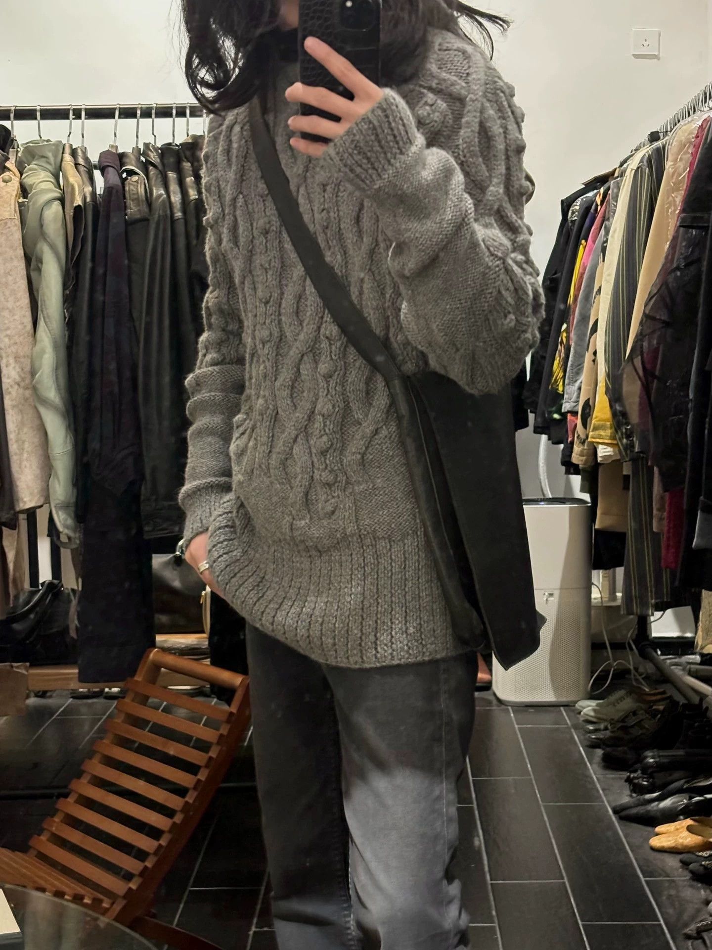Jean Paul Gaultier Gray Cable-Knit Sweater Size M Size US M / EU 48-50 / 2 - 1 Thumbnail