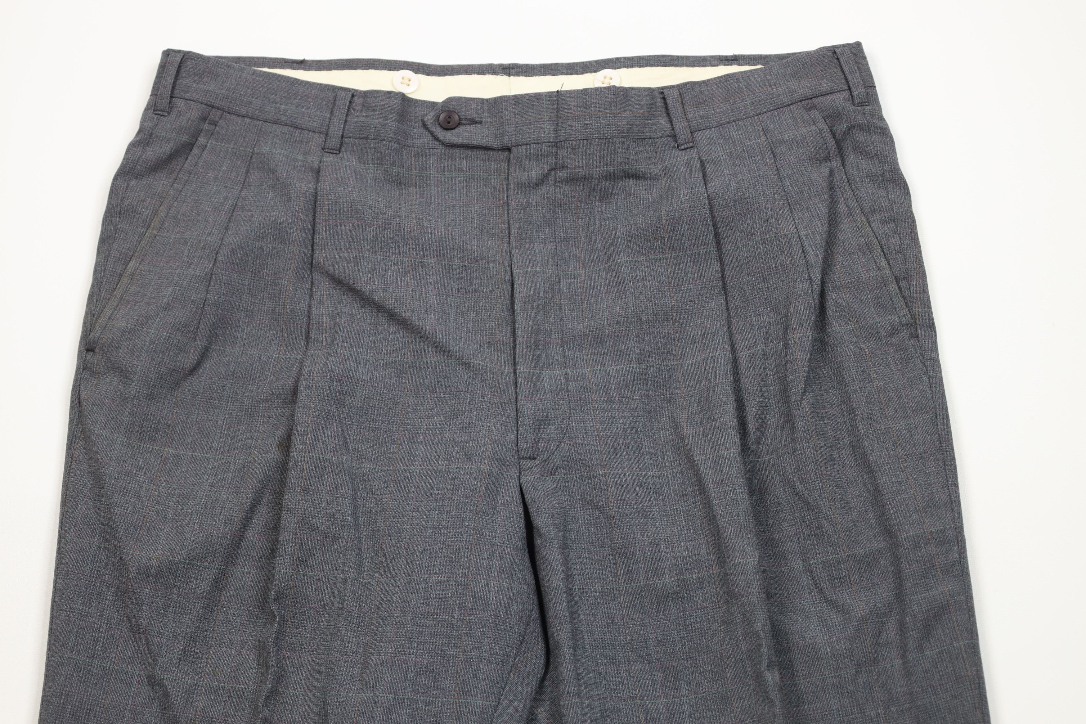 Vintage Vintage 70s Streetwear Wool Blend Wide Leg Chino Pants Size US 38 / EU 54 - 2 Thumbnail