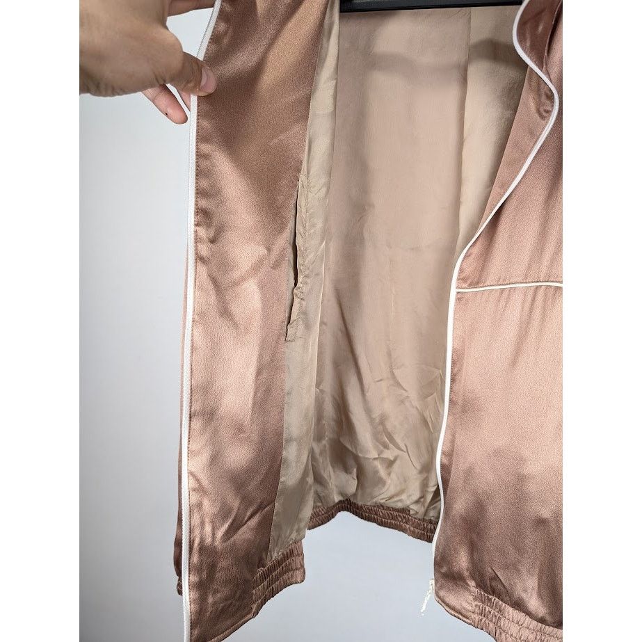 Saint Laurent Paris o1rshd1 Satin De Soie Jacket in Peau Size US L / EU 52-54 / 3 - 17 Thumbnail