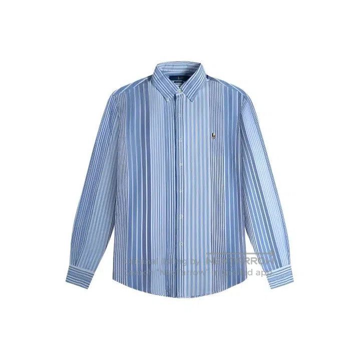 Polo Ralph Lauren Polo Ralph Lauren Striped Pony Logo Oxford Long Sleeve Shir Size US S / EU 44-46 / 1 - 1 Thumbnail