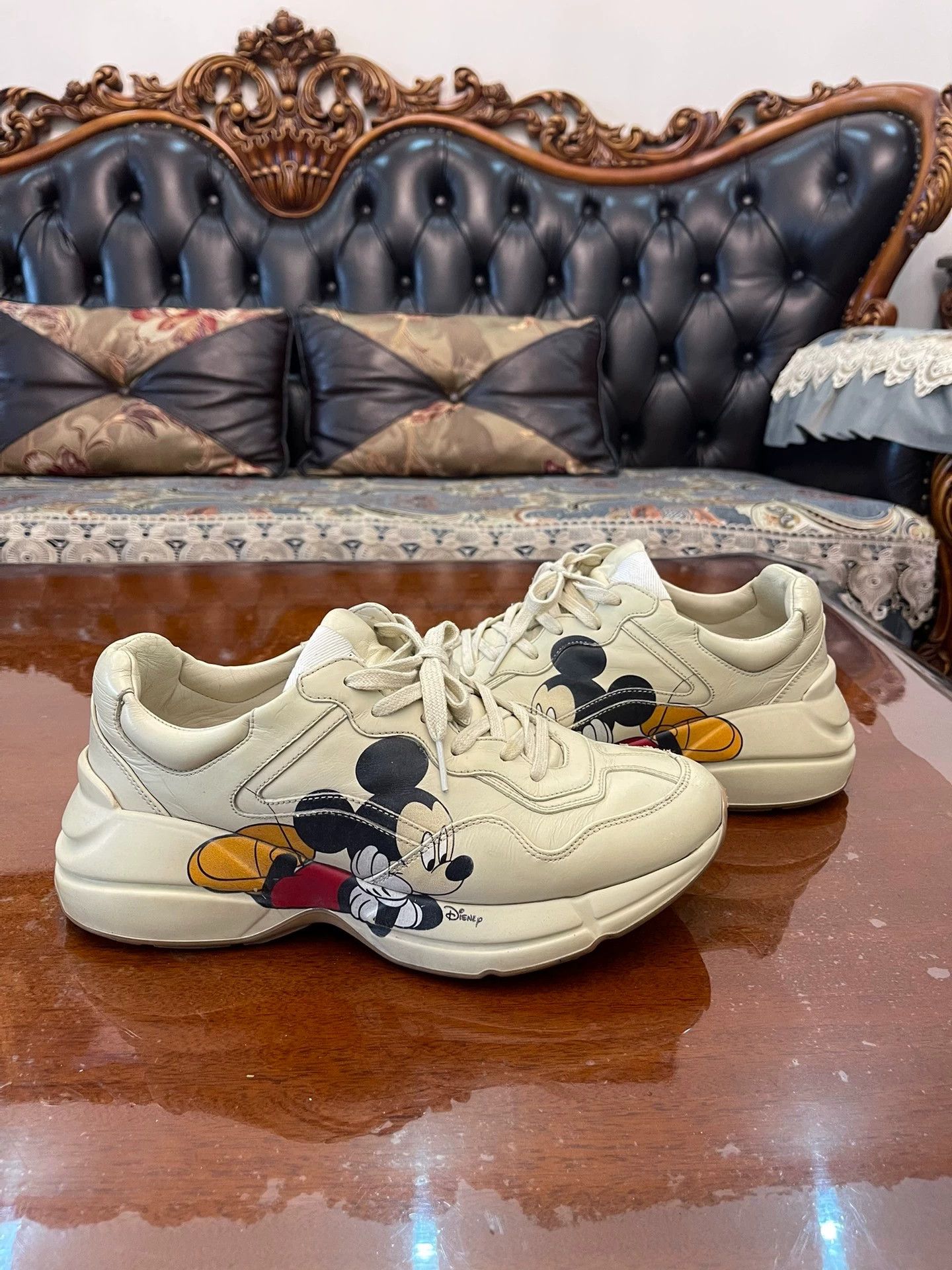 Gucci Gucci x Mickey Mouse Dad Sneaker US 7.5 Near Mint Size US 7.5 / IT 37.5 - 1 Thumbnail