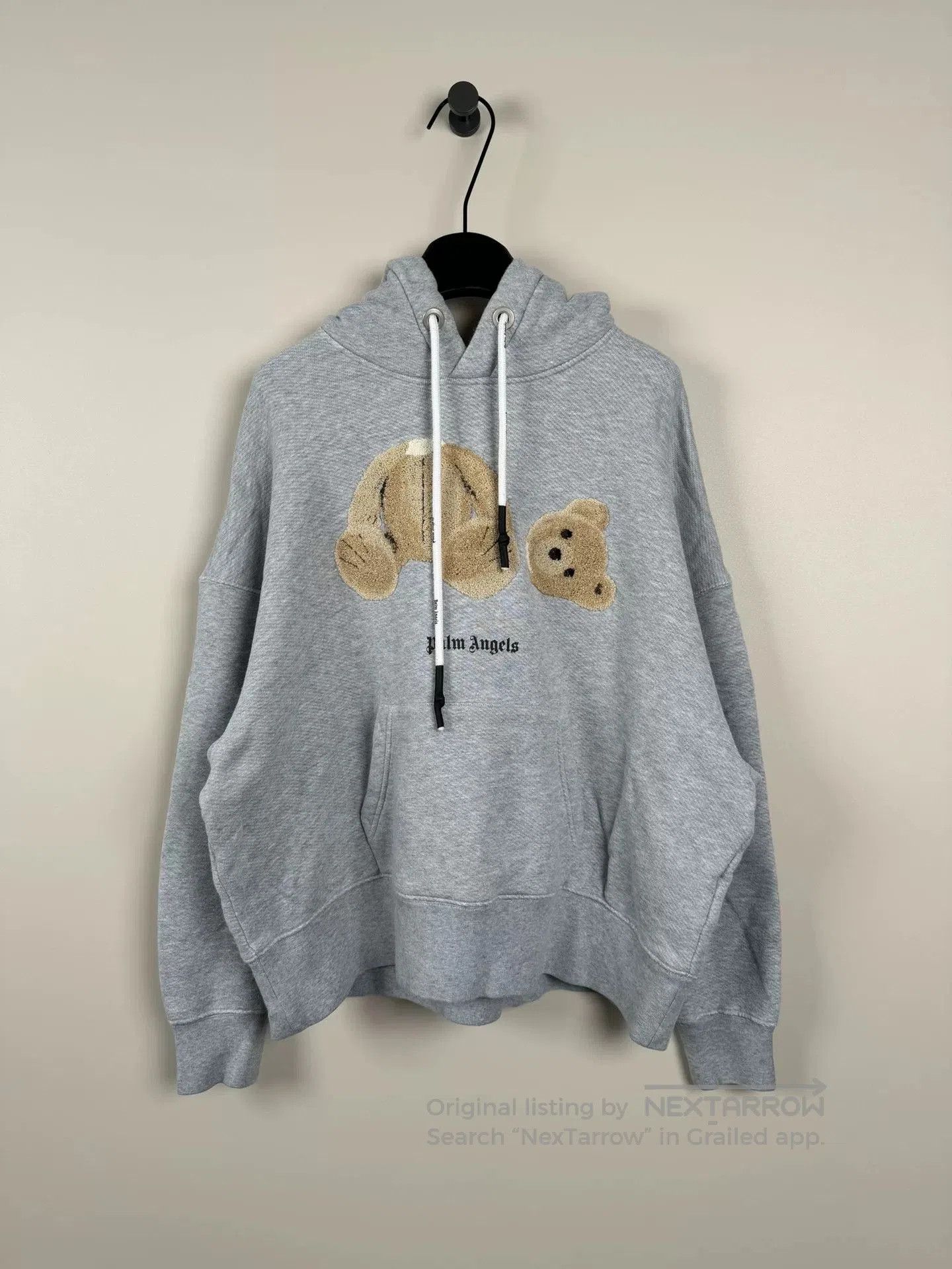 Palm Angels gray palm angels teddy bear hoodie. Size US S / EU 44-46 / 1 - 1 Thumbnail