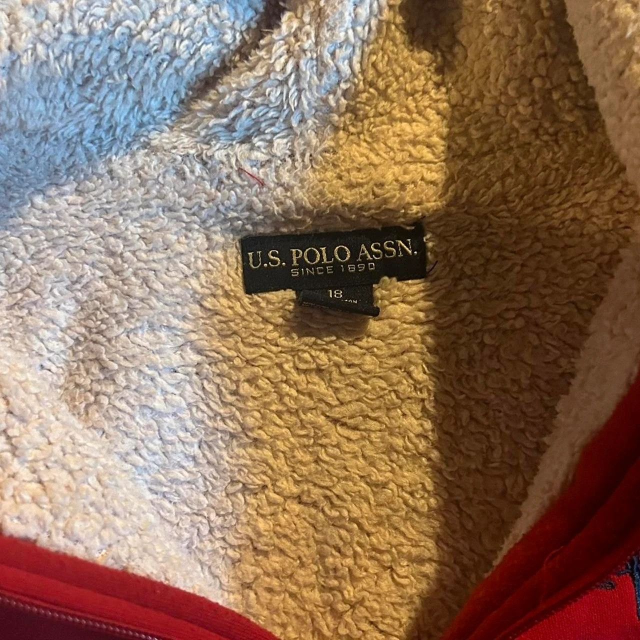 U.S. Polo Assn. Red U.S. Polo Assn. red hoodie fur lined inside Size US M / EU 48-50 / 2 - 4 Thumbnail