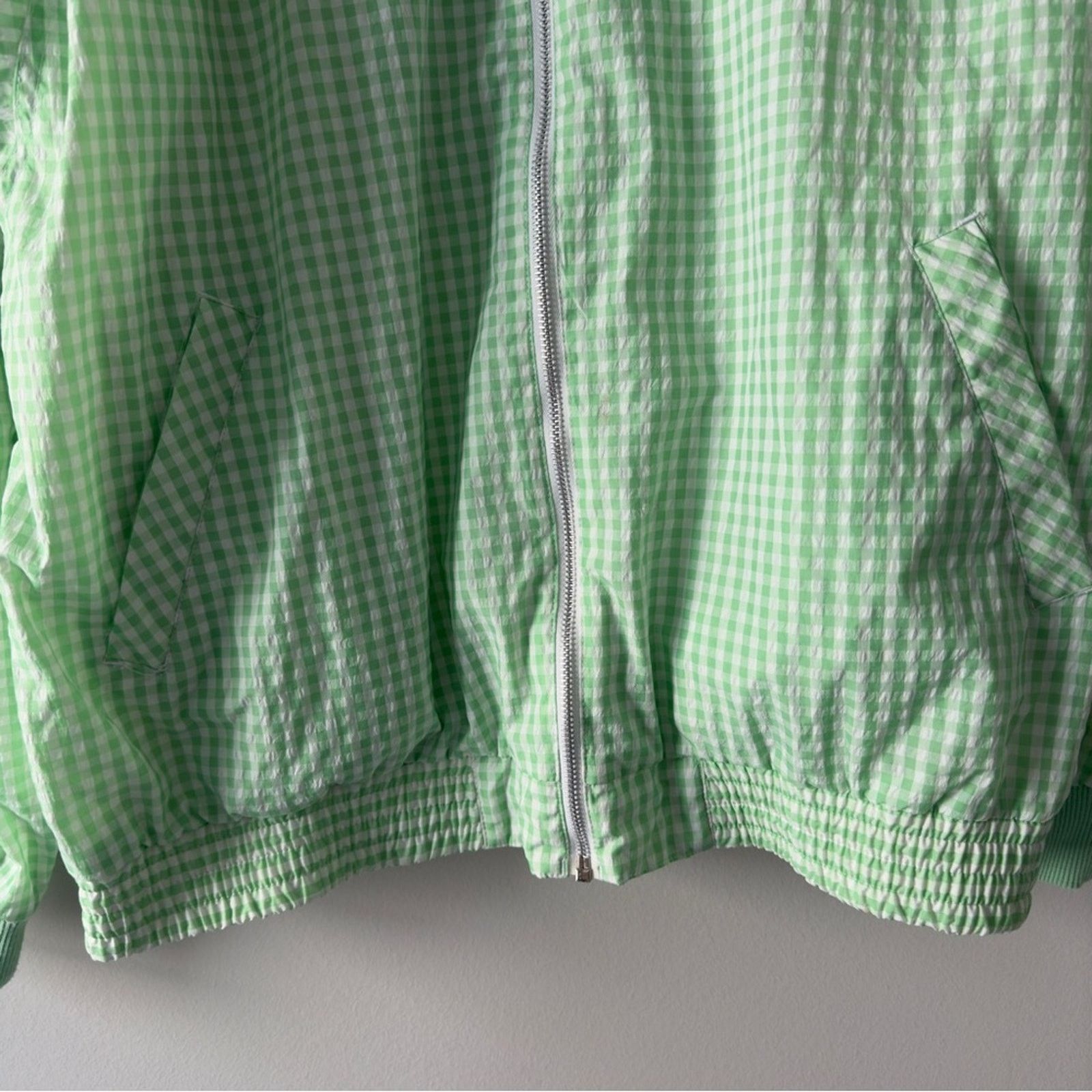 Vintage Vintage 80s Lavon Gingham Full Zip Jacket Shoulder Pads L Size L / US 10 / IT 46 - 4 Thumbnail