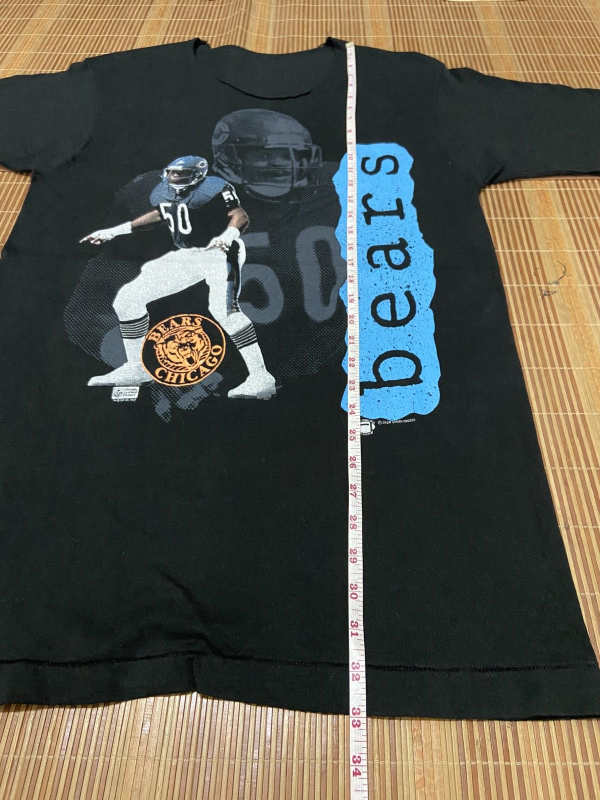 Vintage VINTAGE MIKE SINGLETARY CHICAGO BEARS DISTRESSED TEE Size S / US 4 / IT 40 - 5 Thumbnail