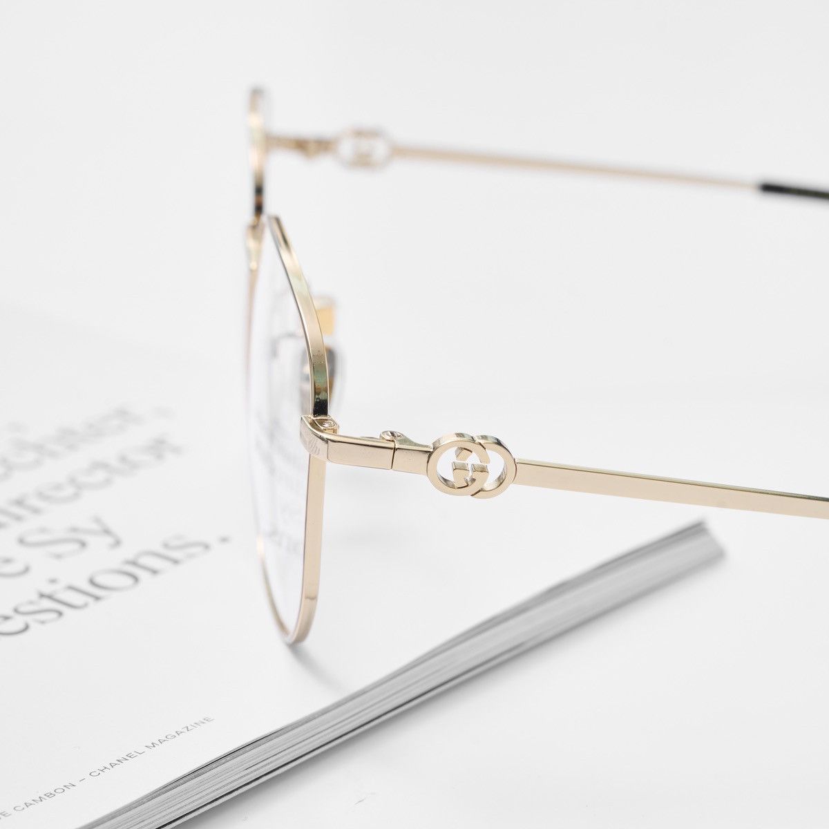 Gucci GUCCI GG2146OA 001 GLASSES Size ONE SIZE - 3 Thumbnail