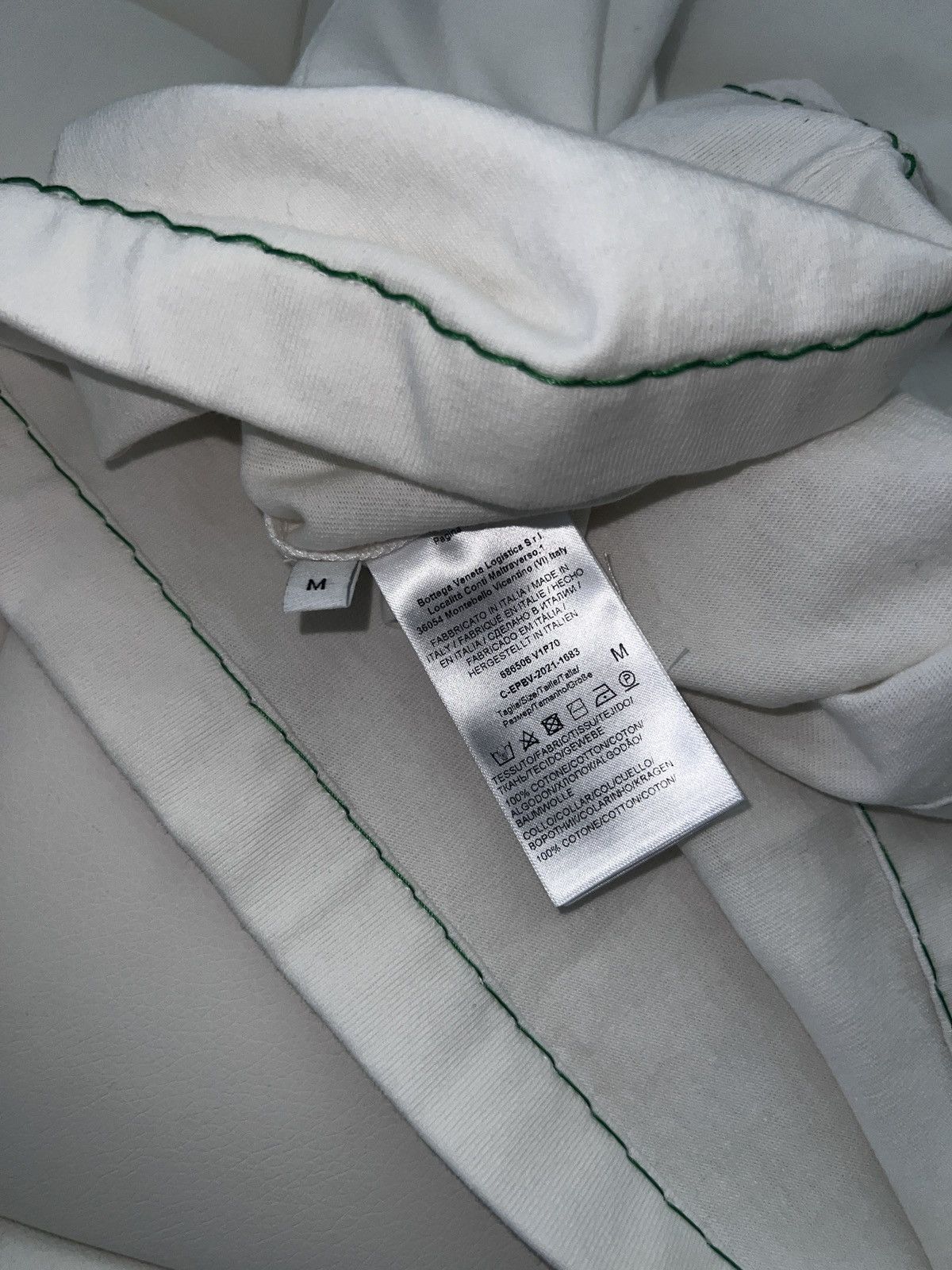 Bottega Veneta Green stitch lining t shirt Size US M / EU 48-50 / 2 - 3 Thumbnail