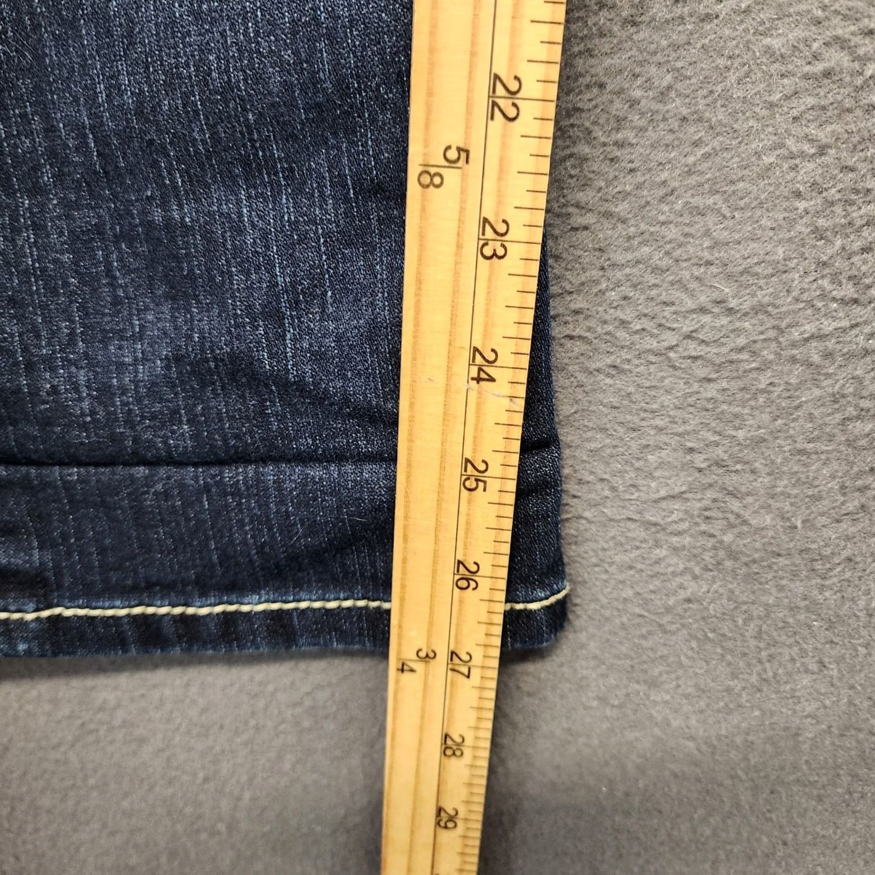BKE BKE Womens Jeans Payton Size 27 Low Rise Straight Dark Wash Stretch Casual Size 27" / US 4 / IT 40 - 7 Thumbnail