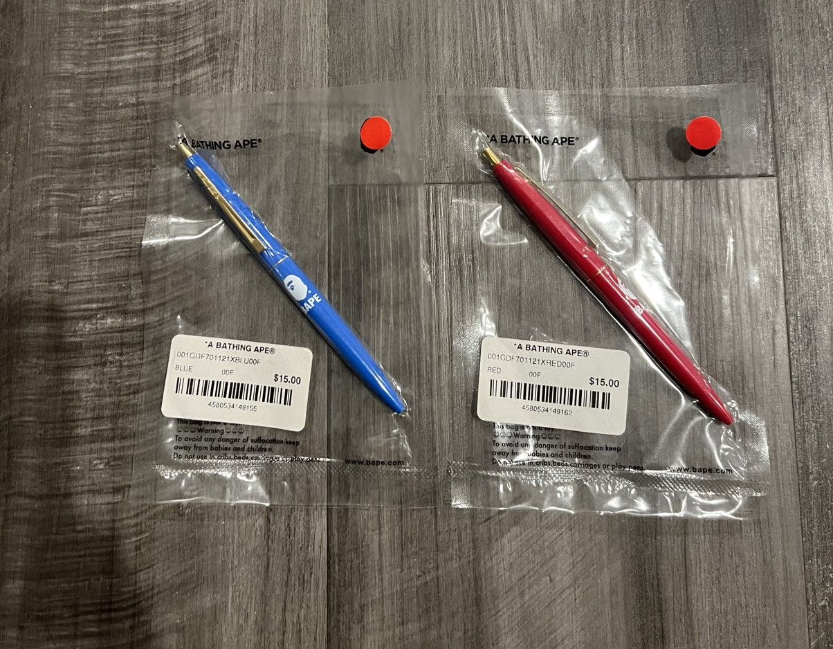 Bape A BATHING APE Goods Bape Ape Head Pen Pair Red + Blue Sealed Size ONE SIZE - 1 Thumbnail