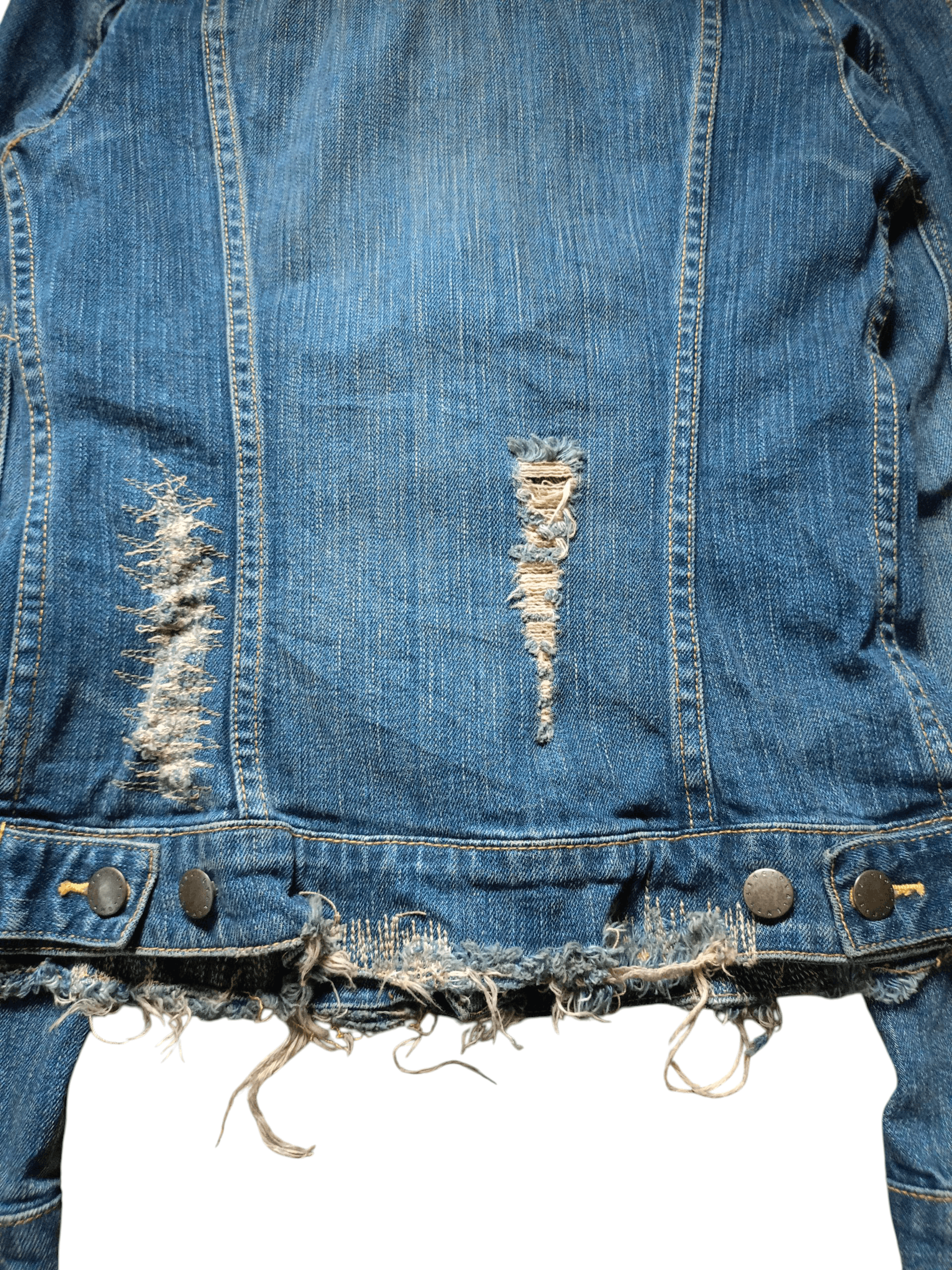 Other 2000s Sergio Valente Distressed Denim Jacket style LGB Size US XS / EU 42 / 0 - 11 Thumbnail