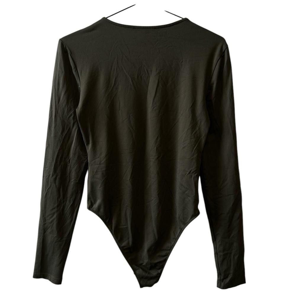 Zara Zara Olive Green Long Sleeve Bodysuit Size M / US 6-8 / IT 42-44 - 3 Thumbnail