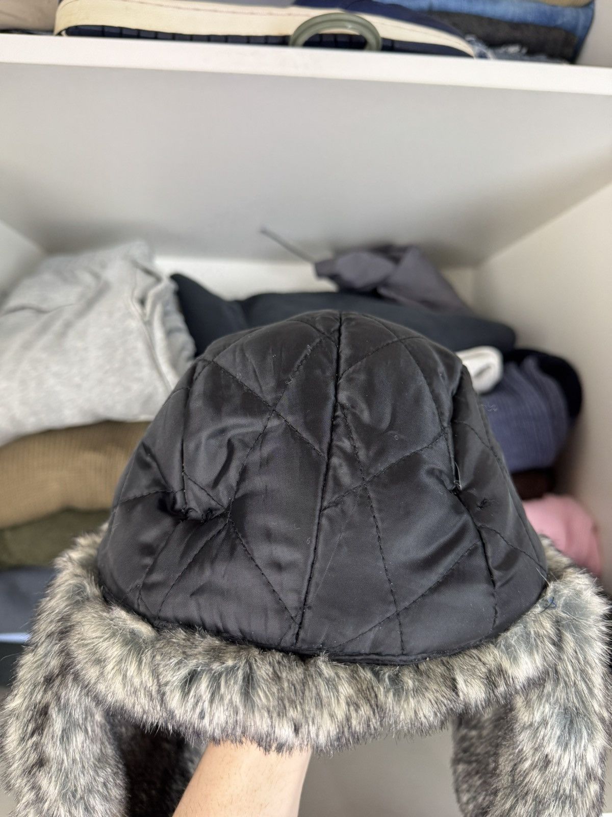 Other Y2K Ushanka Faux Fuzzy Fur Hat Size ONE SIZE - 15 Thumbnail