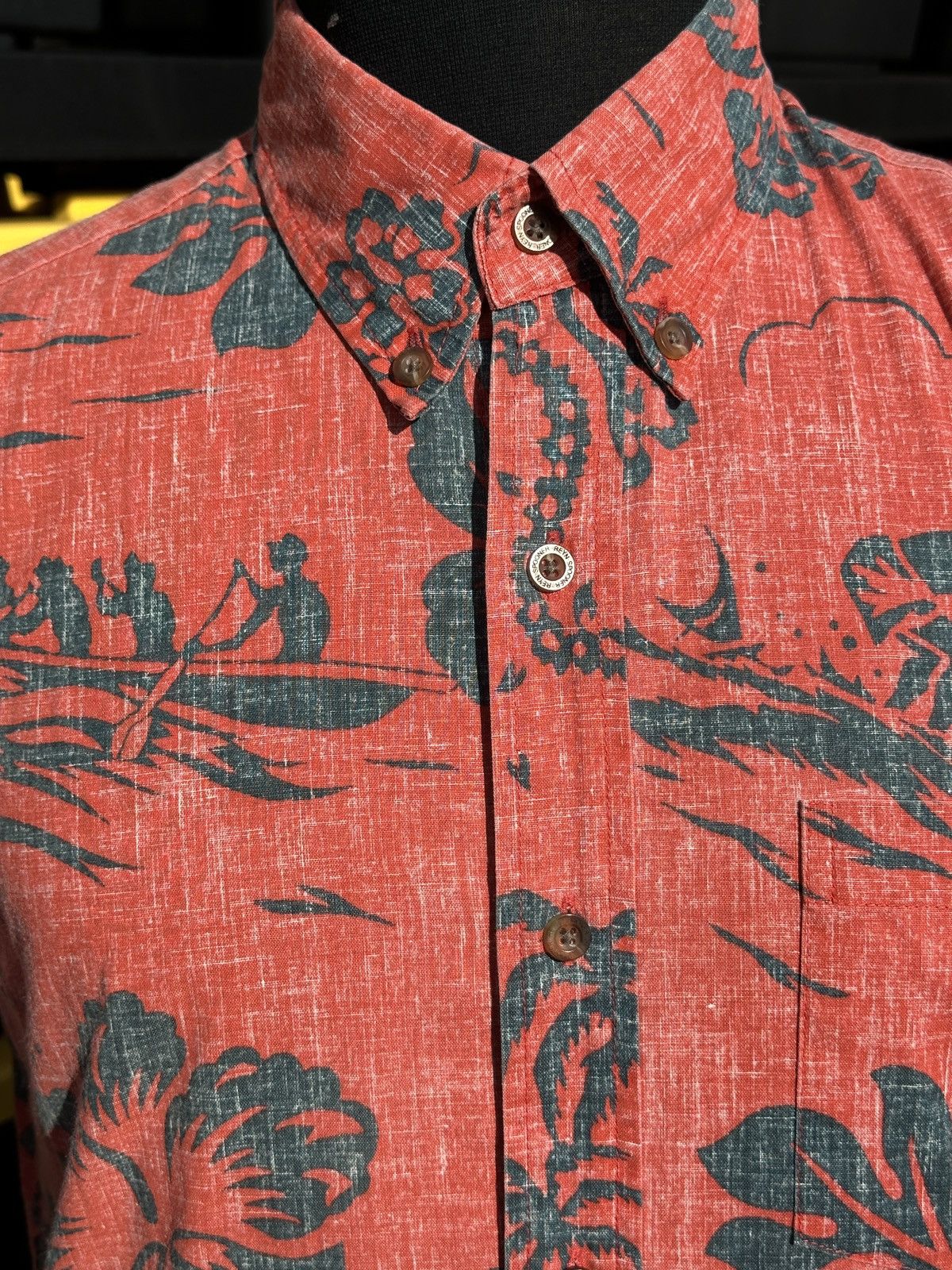 Reyn Spooner Preowned Reyn Spooner Tailored Fit Red/Blue Men's S Size US S / EU 44-46 / 1 - 3 Thumbnail