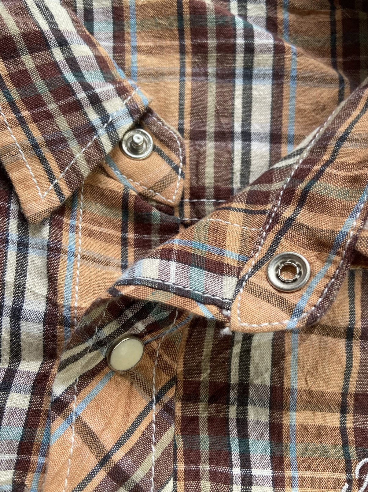 Japanese Brand BLUE CROSS BIG HOLIDAY BUTTON UP SHIRT Size US M / EU 48-50 / 2 - 7 Thumbnail