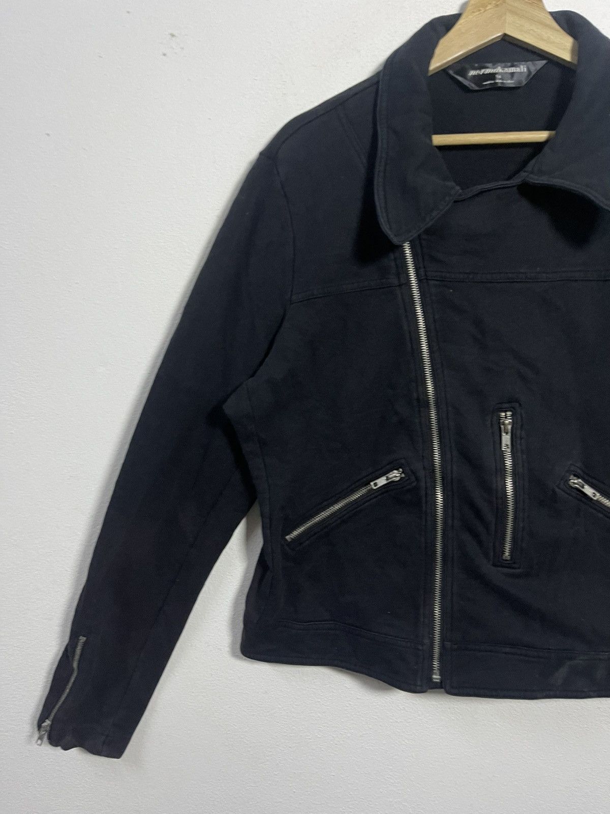 Norma Kamali Norma Kamali Black Moto Jacket Size L / US 10 / IT 46 - 5 Thumbnail