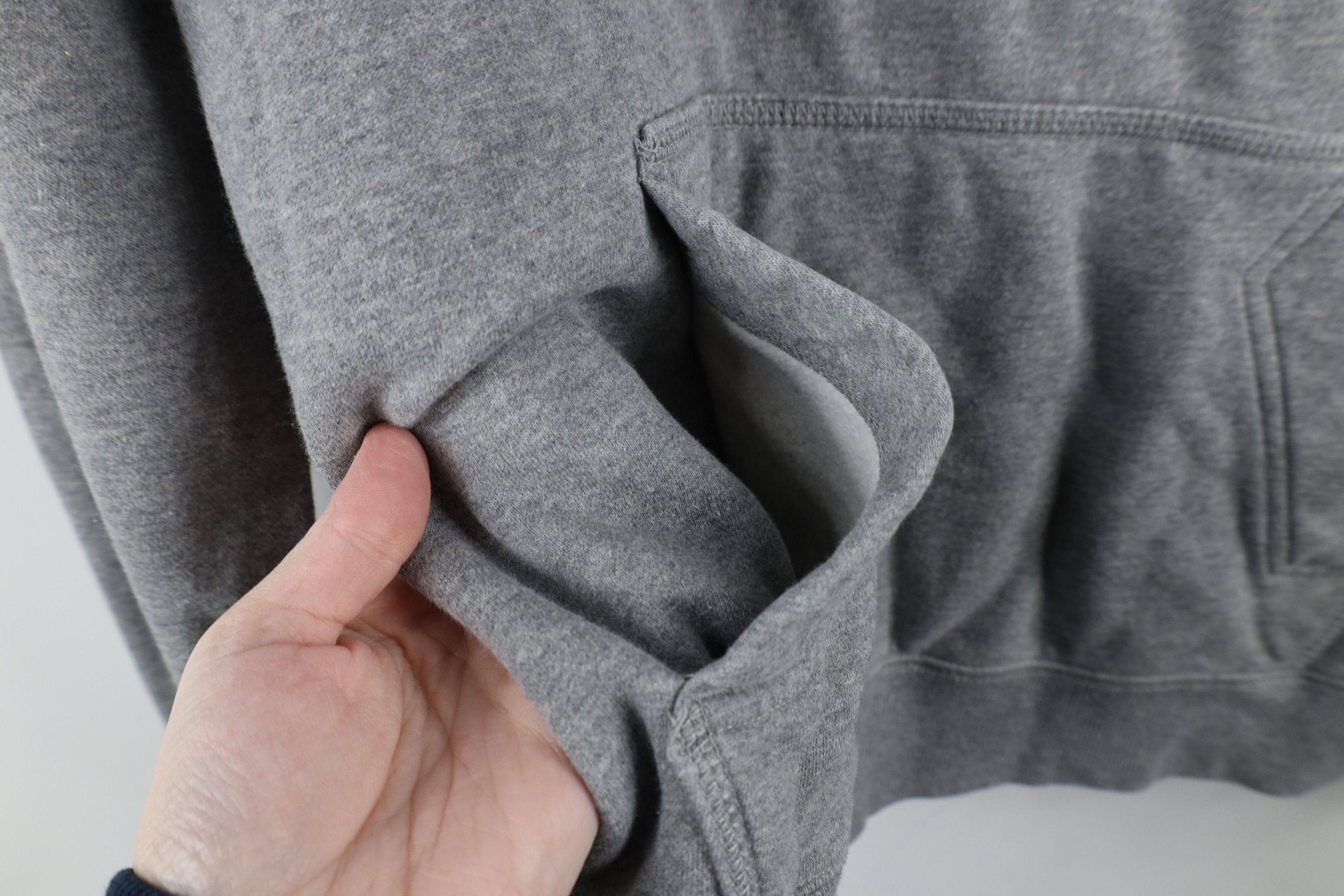 Nike × Vintage Vintage Y2K Nike Scott Mini Swoosh Hoodie Sweatshirt Gray Size US S / EU 44-46 / 1 - 7 Thumbnail