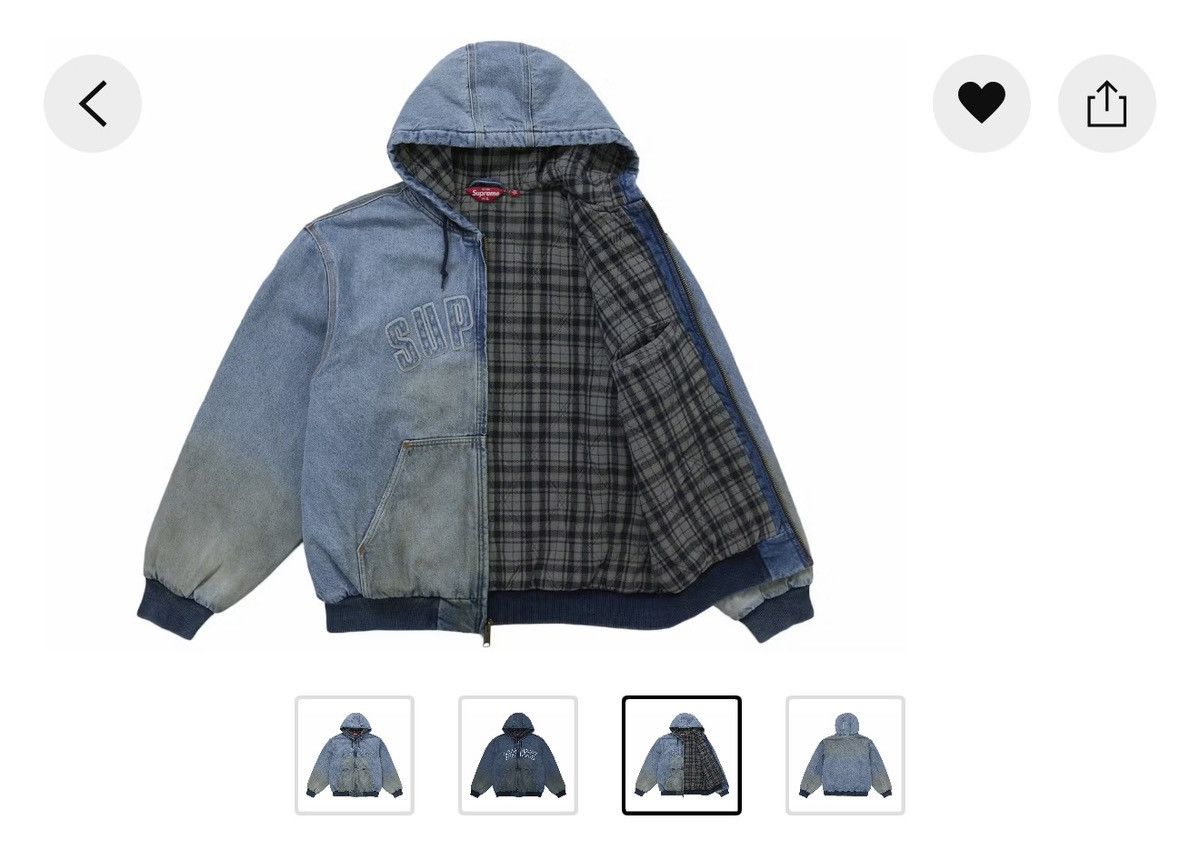 Supreme Supreme denim work jacket Size US M / EU 48-50 / 2 - 3 Thumbnail