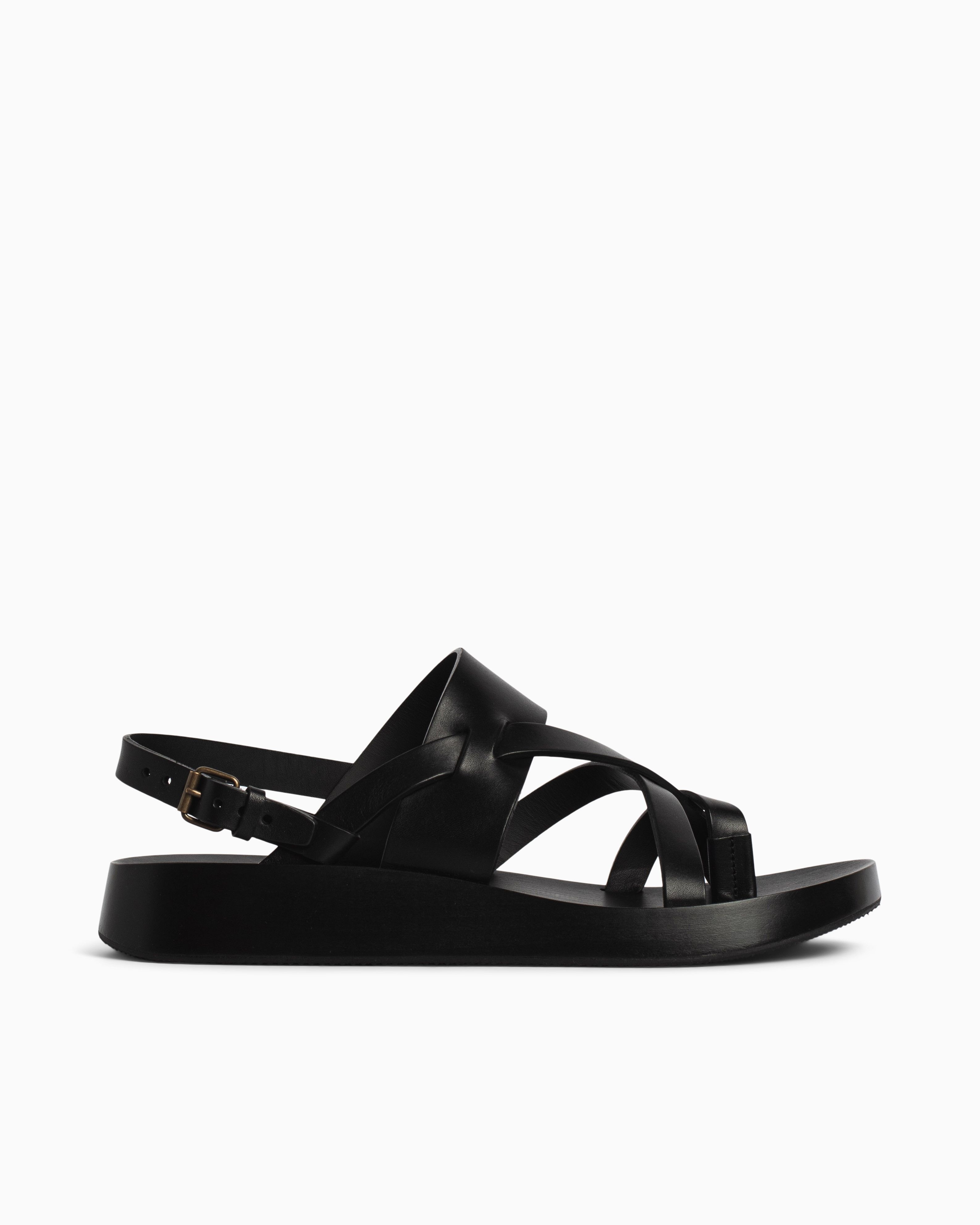 Saint Laurent Paris o1s1wg110824 Noah Sandals in Black Size US 12 / EU 45 - 1 Thumbnail
