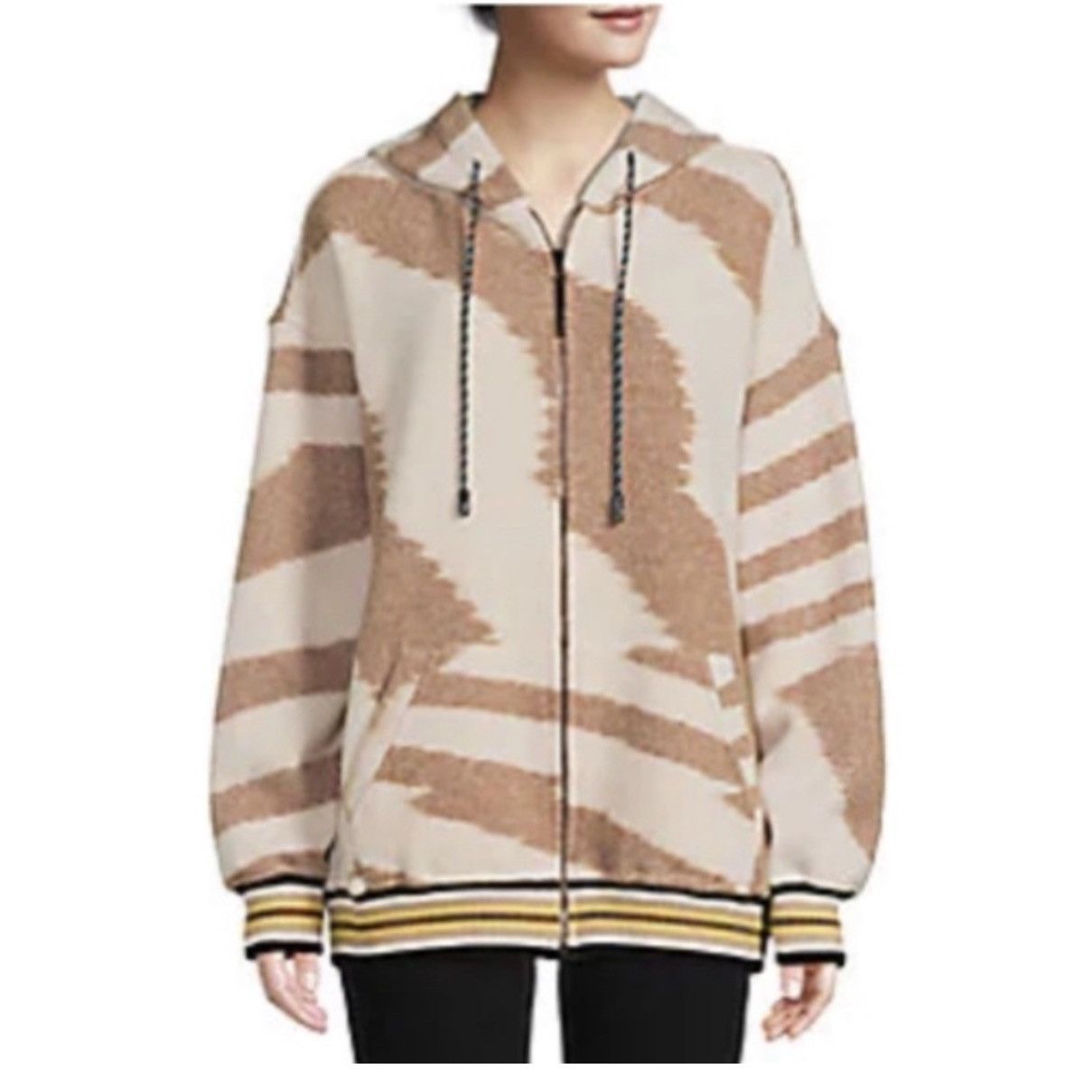 Missoni MISSONI Patterned Wool Zip Up Hoodie Size XS Size XS / US 0-2 / IT 36-38 - 1 Thumbnail
