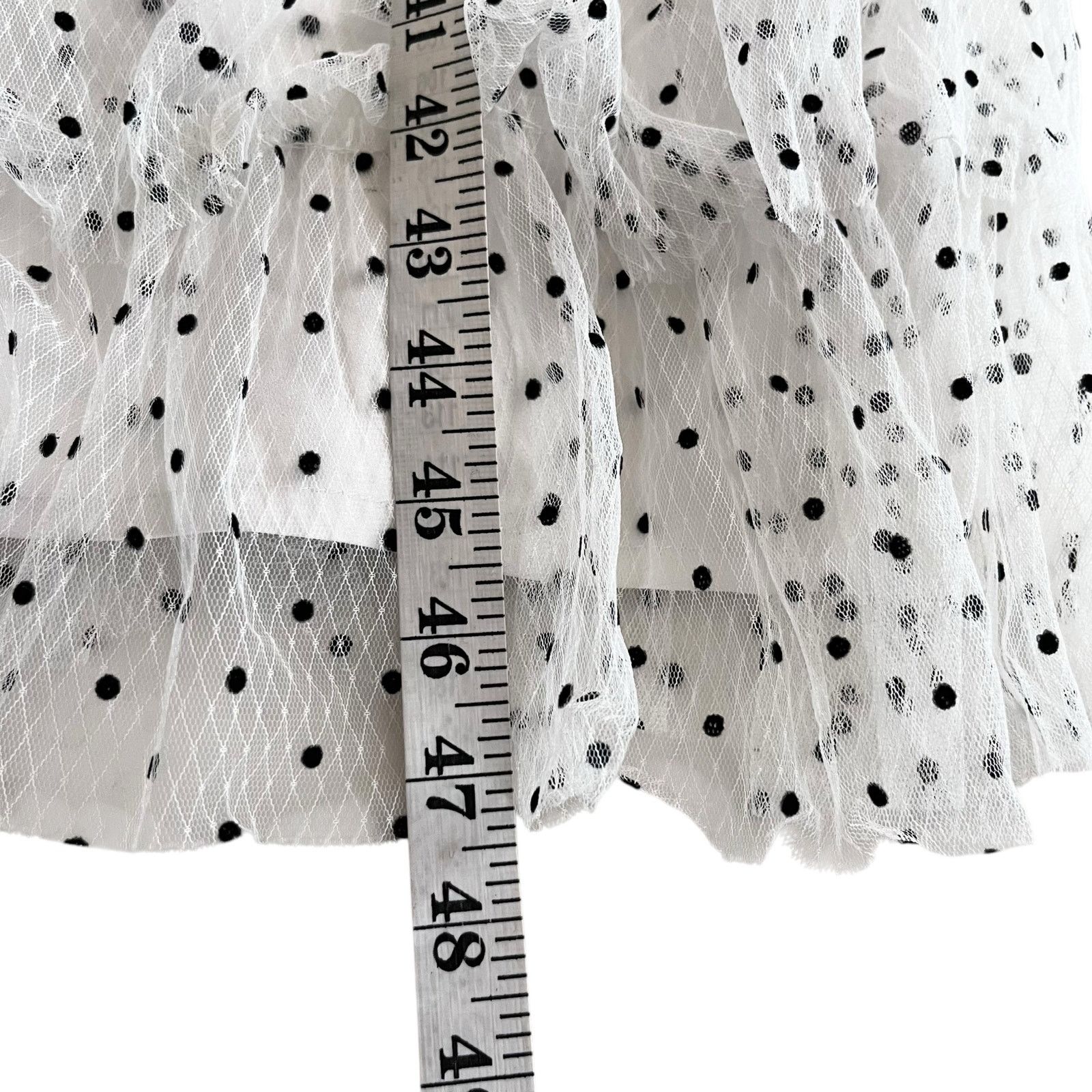 Alice McCall Alice McCall Mysteria White Polka-Dot Tiered Midi Dress Size M / US 6-8 / IT 42-44 - 7 Thumbnail
