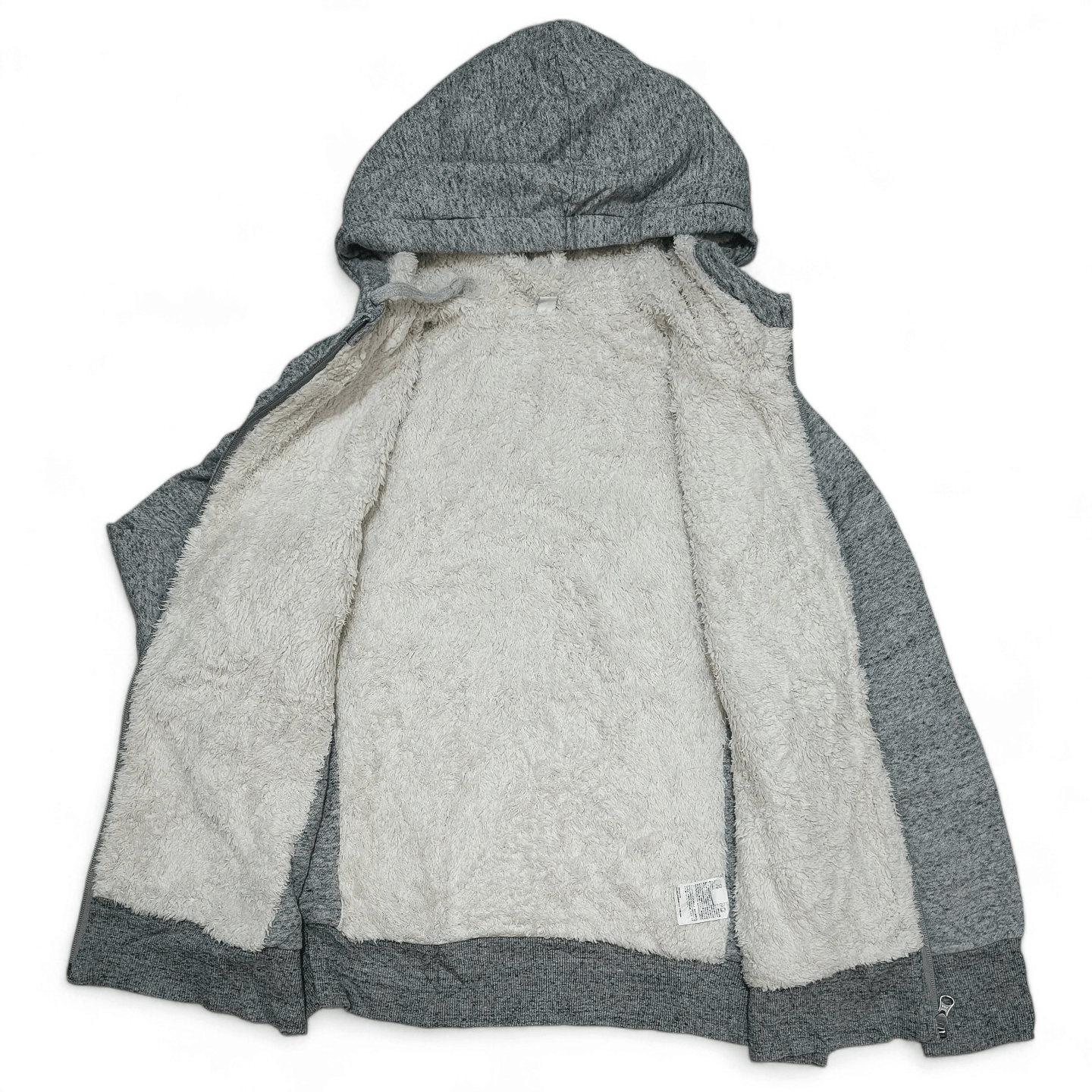 Japanese Brand Uniqlo Fur Lined Hoodie Jacket Grey Japanese Brand Size US M / EU 48-50 / 2 - 2 Thumbnail