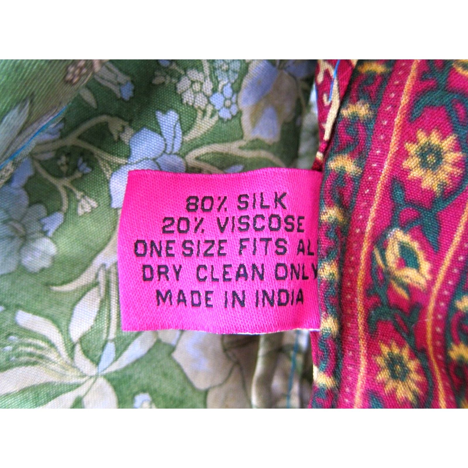 Pinko Wevez Wrap Skirt L Green Midi Silk Rayon Floral Womens Large Size 36" / US 14 / IT 50 - 4 Thumbnail