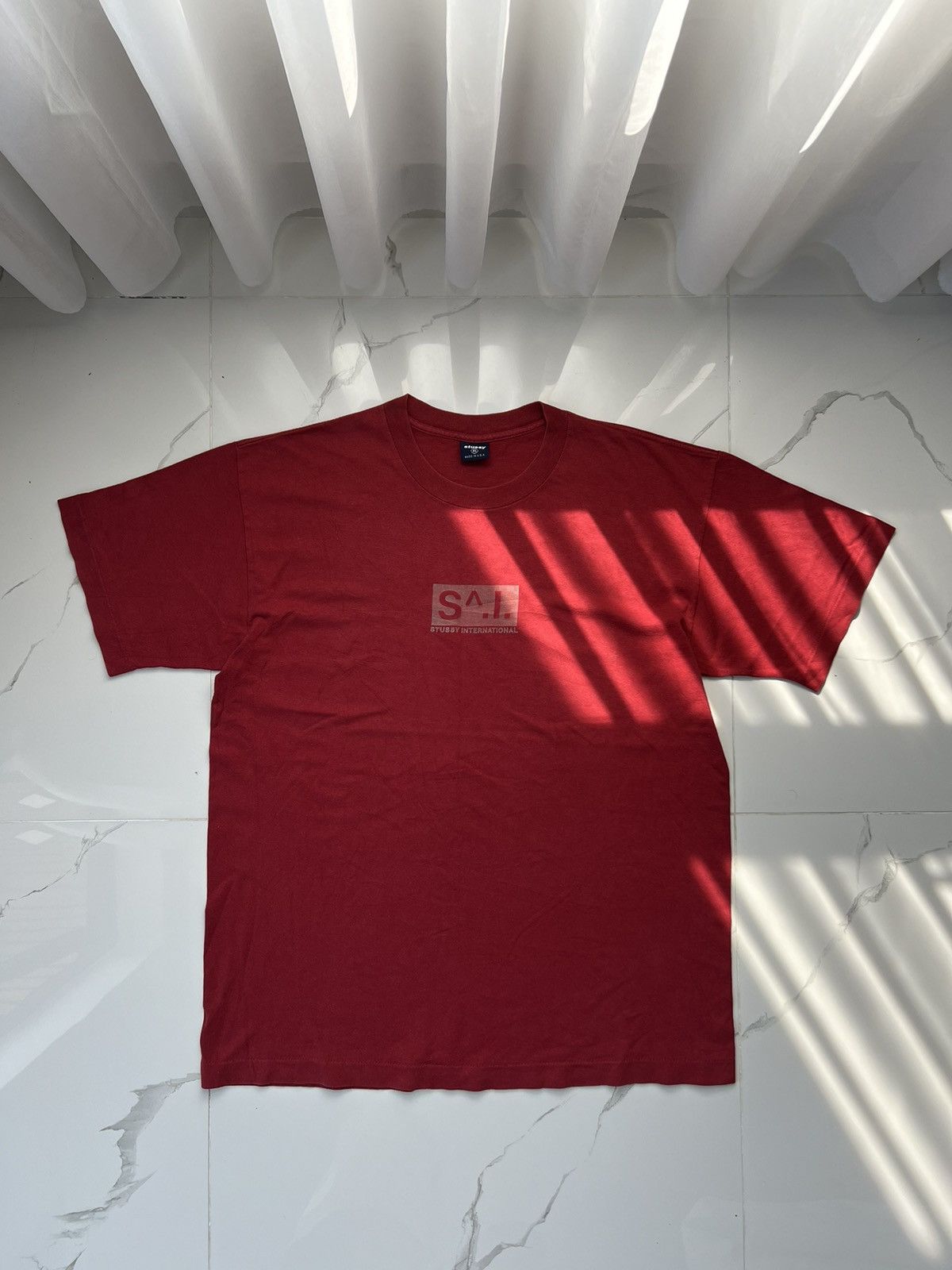 Stussy × Vintage 90's STUSSY INTERNATIONAL LOGO VERY RARE Y2K TEE MADE IN USA Size US XL / EU 56 / 4 - 1 Thumbnail