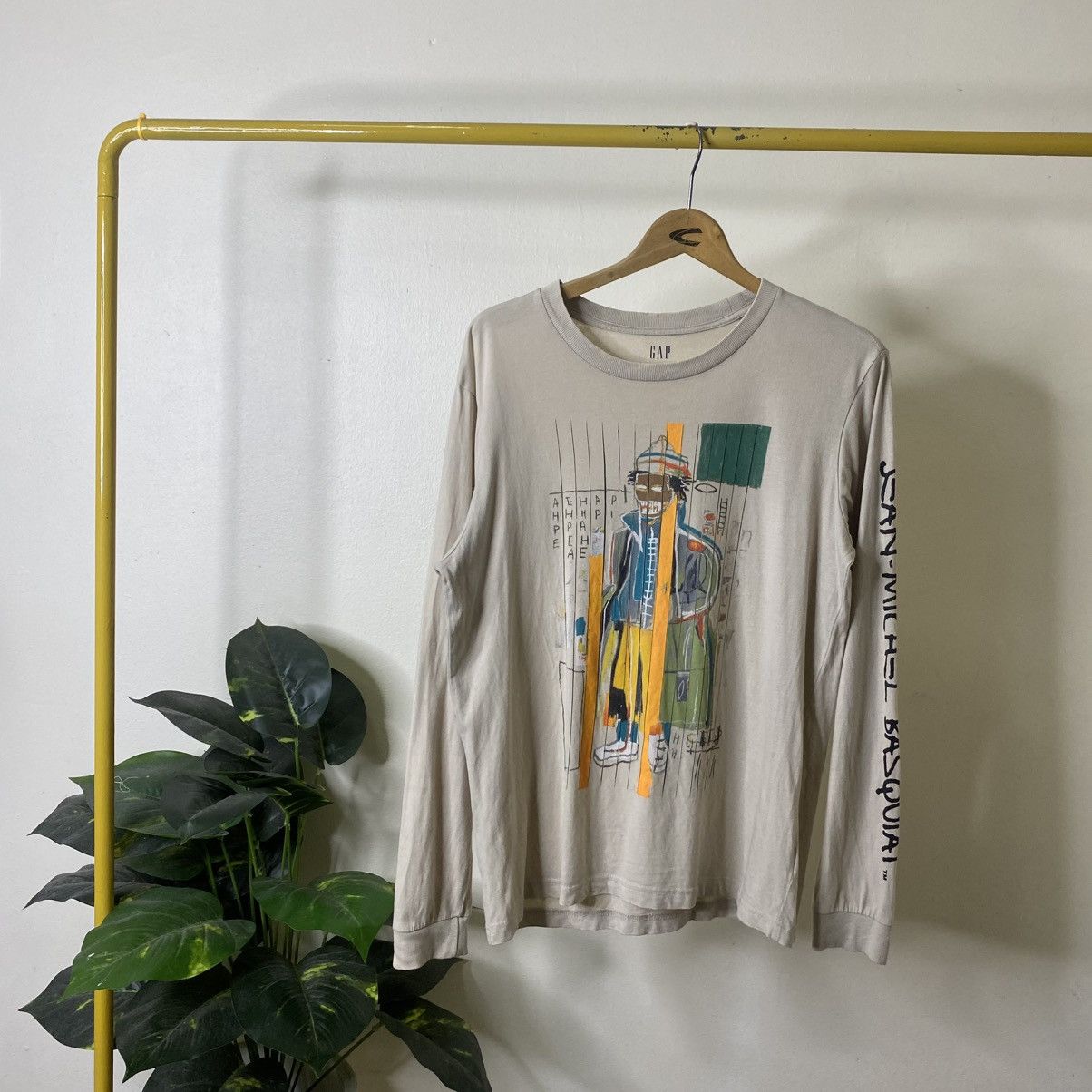 Jean-Michel Basquiat GAP x JMB Artwork LS T Shirt Kanye West Style Size US M / EU 48-50 / 2 - 1 Thumbnail