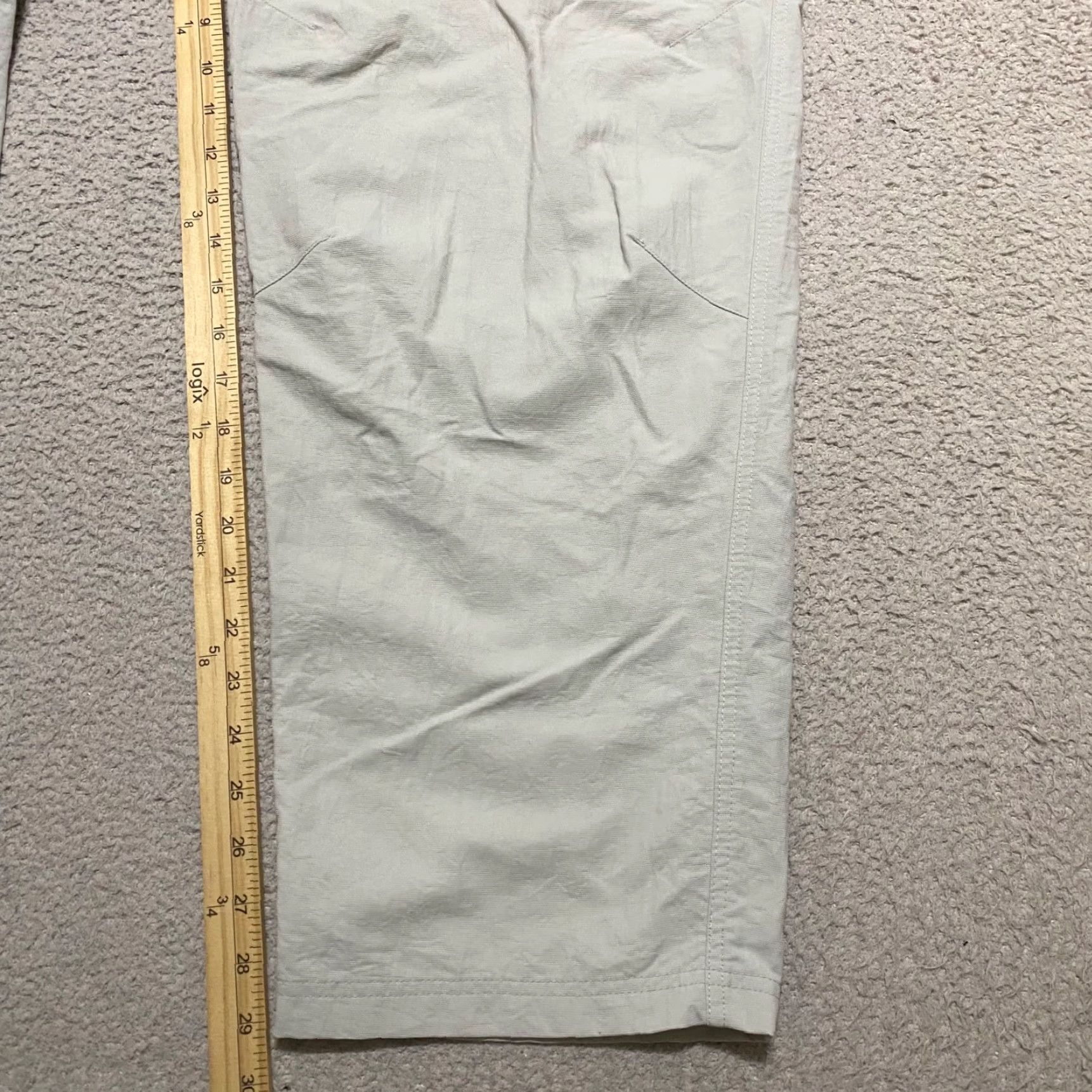 Vintage Riders Rail Riders Mens XL Pants Beige Relaxed Straight Chino Nylon Outdoor Casual Travel Pockets Logo Button Size US 36 / EU 52 - 6 Thumbnail