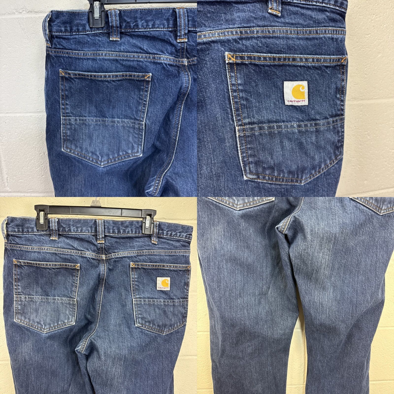 Carhartt VINTAGE Carhartt Jeans Mens 38x34 Relaxed Fit Straight Workwear Denim BD5119-M Size US 38 / EU 54 - 8 Thumbnail