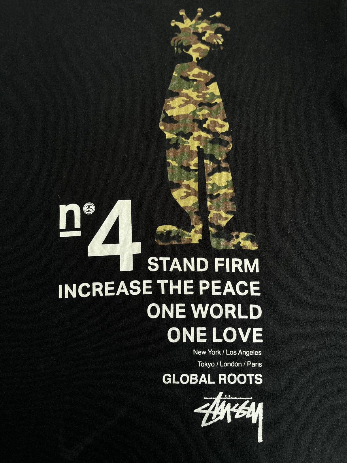 Stussy Vintage stussy No 4 shadow man global roots Size US M / EU 48-50 / 2 - 5 Thumbnail