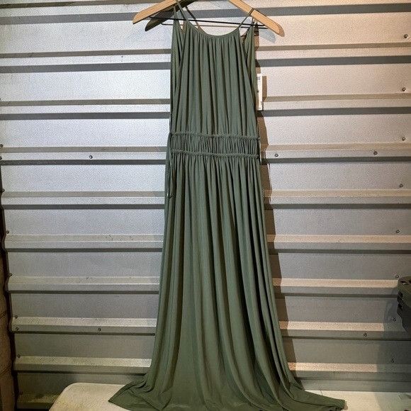 Zara NWT Zara Olive Green Maxi Dress Small S Size S / US 4 / IT 40 - 5 Thumbnail