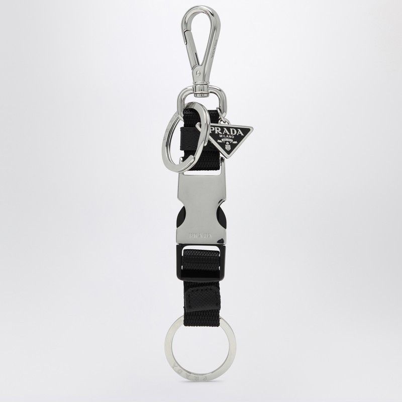 Prada Prada Black Keychain With Snap Buckle Size ONE SIZE - 1 Thumbnail