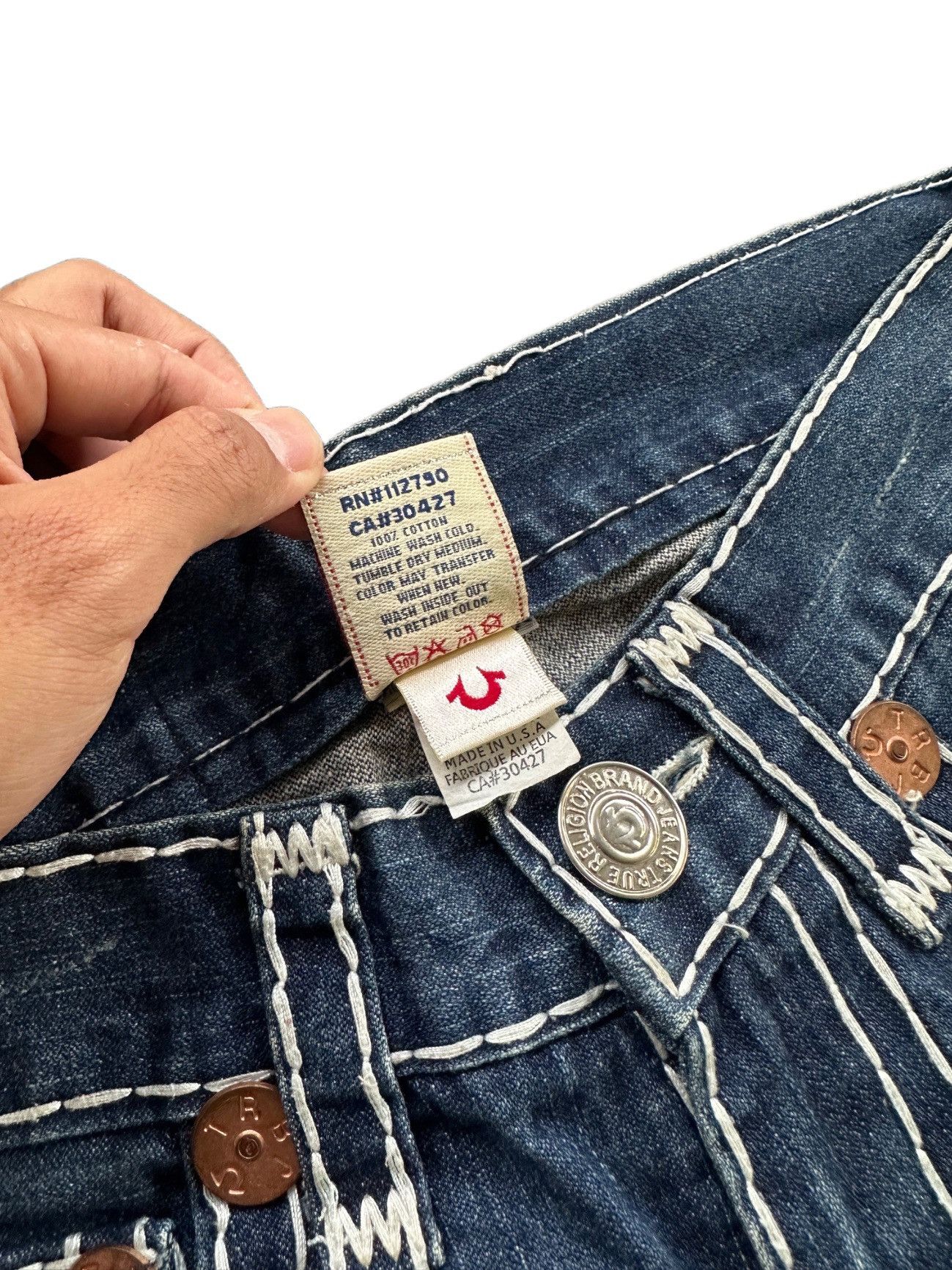 True Religion Vintage True Religion Joey Super T Denim Jeans Size US 31 - 5 Thumbnail