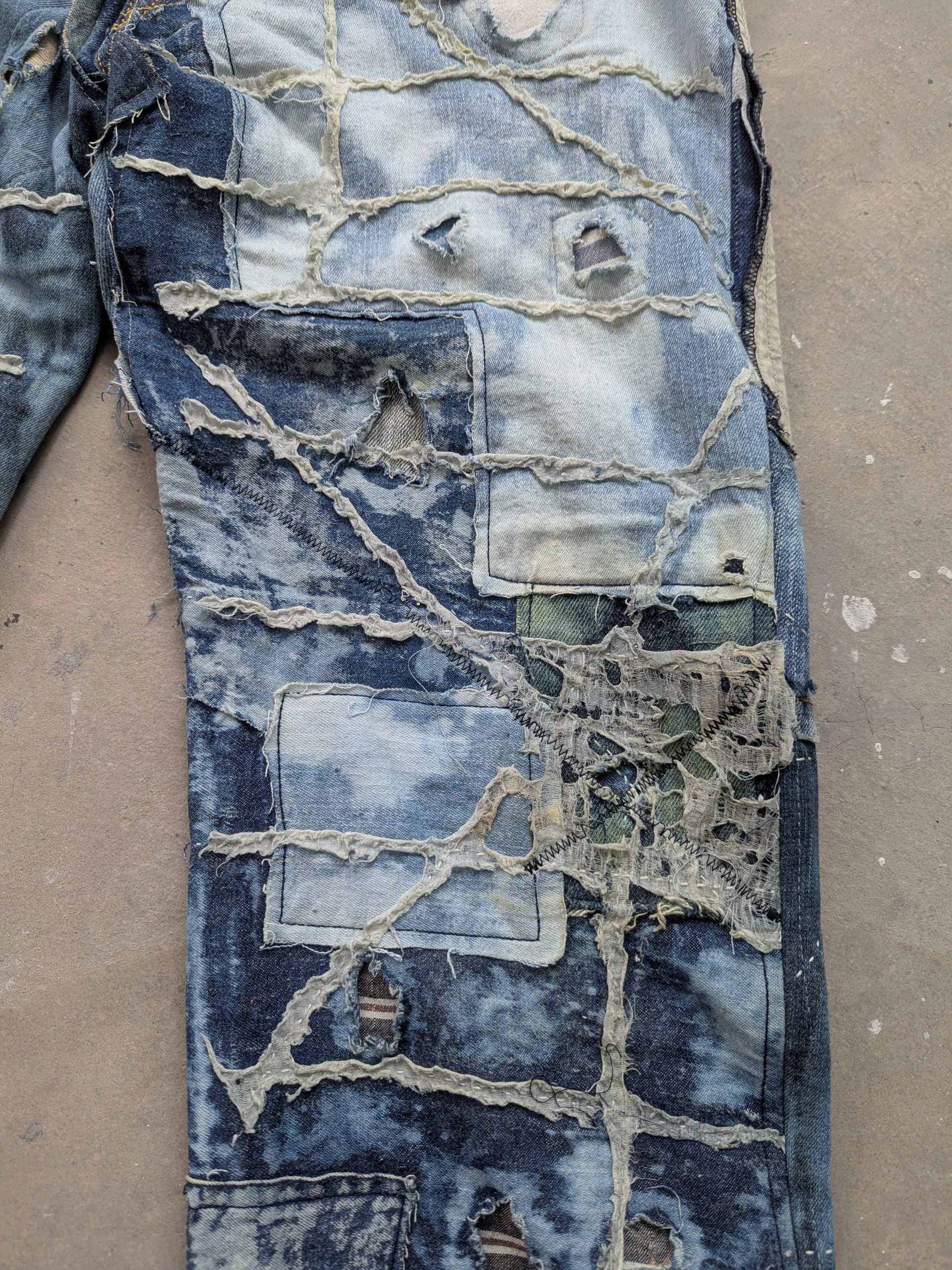 Japanese Brand × Kapital × Kapital Kountry NEED GONE ❌ Kapital Kountry Boro Reconstructed Patchwork Size US 31 - 8 Thumbnail