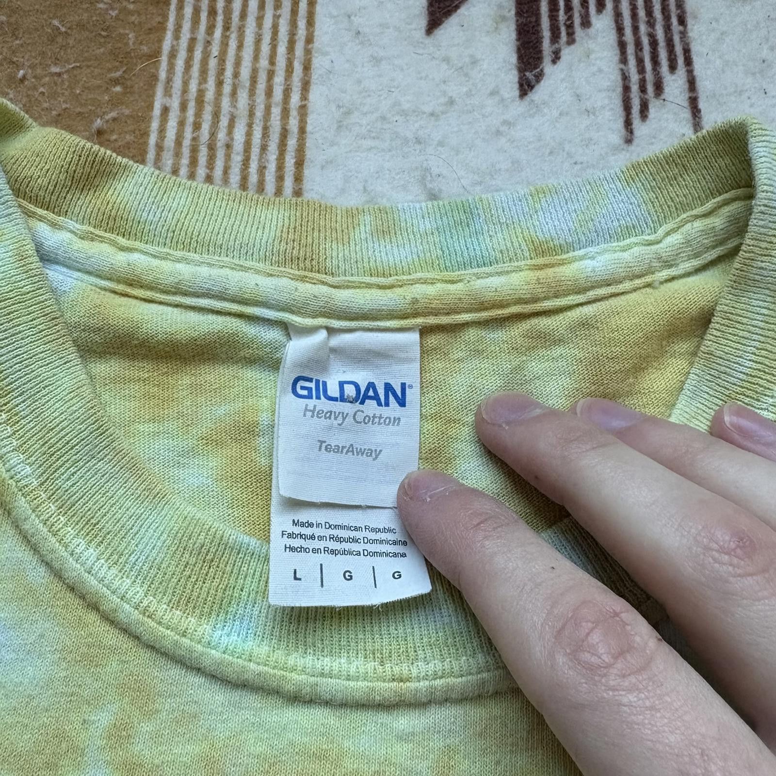 Gildan Vintage Y2K Tie-Dye Liquid Blue Moses Jesus Theater Shirt Size US L / EU 52-54 / 3 - 4 Thumbnail