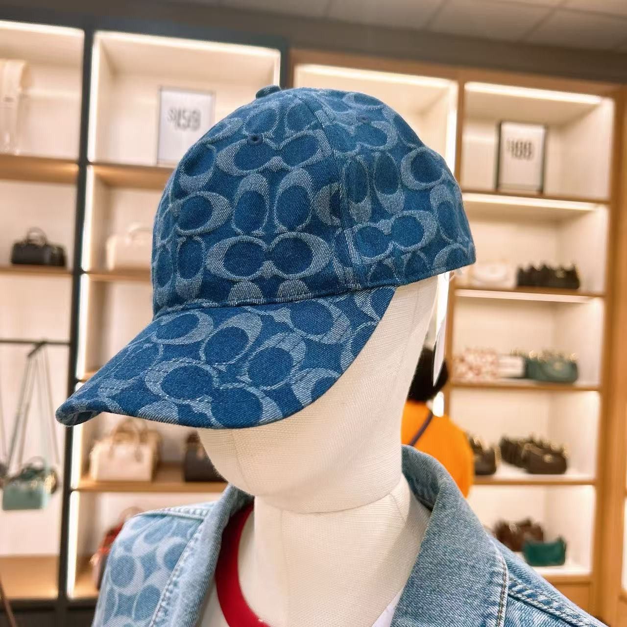 Signature Denim Baseball Hat M/L CZ925