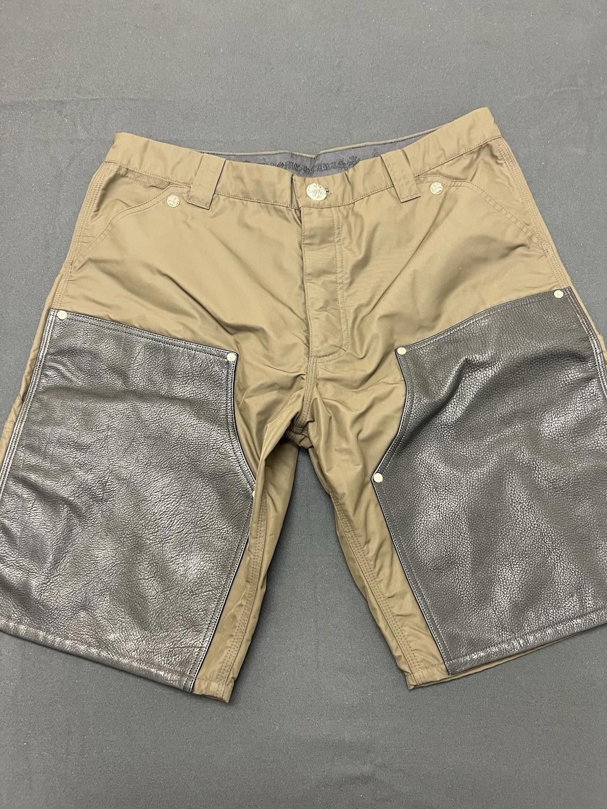 Chrome Hearts Chrome Hearts Nylon Leather Cross Patch Carpenter Shorts 36 Size US 36 / EU 52 - 2 Thumbnail