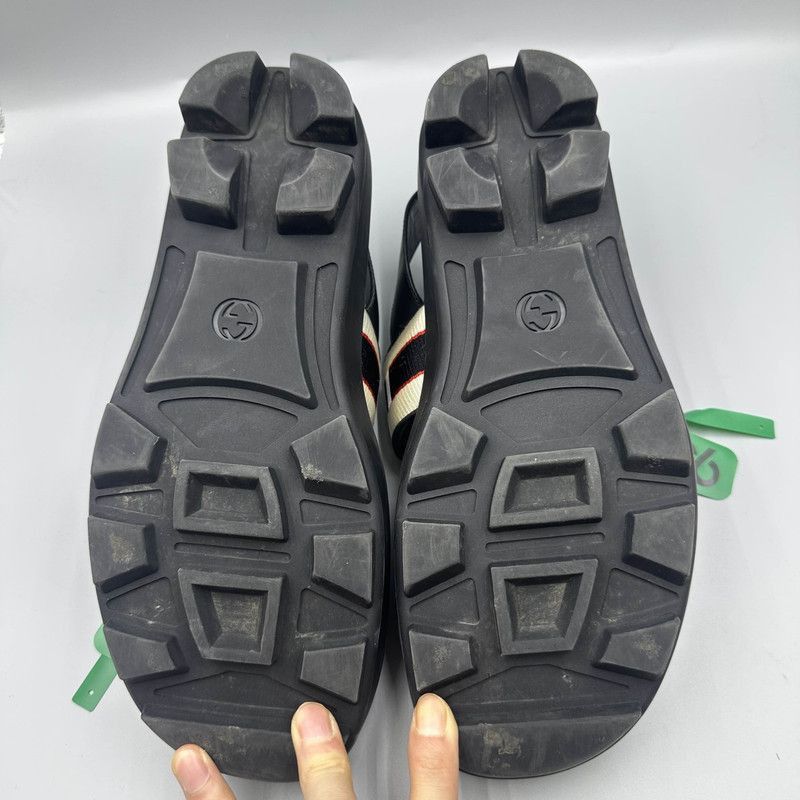 Gucci Gucci Leather Stripe Sandals for Men - Size US 8.5 / EU 41-42 - 4 Thumbnail