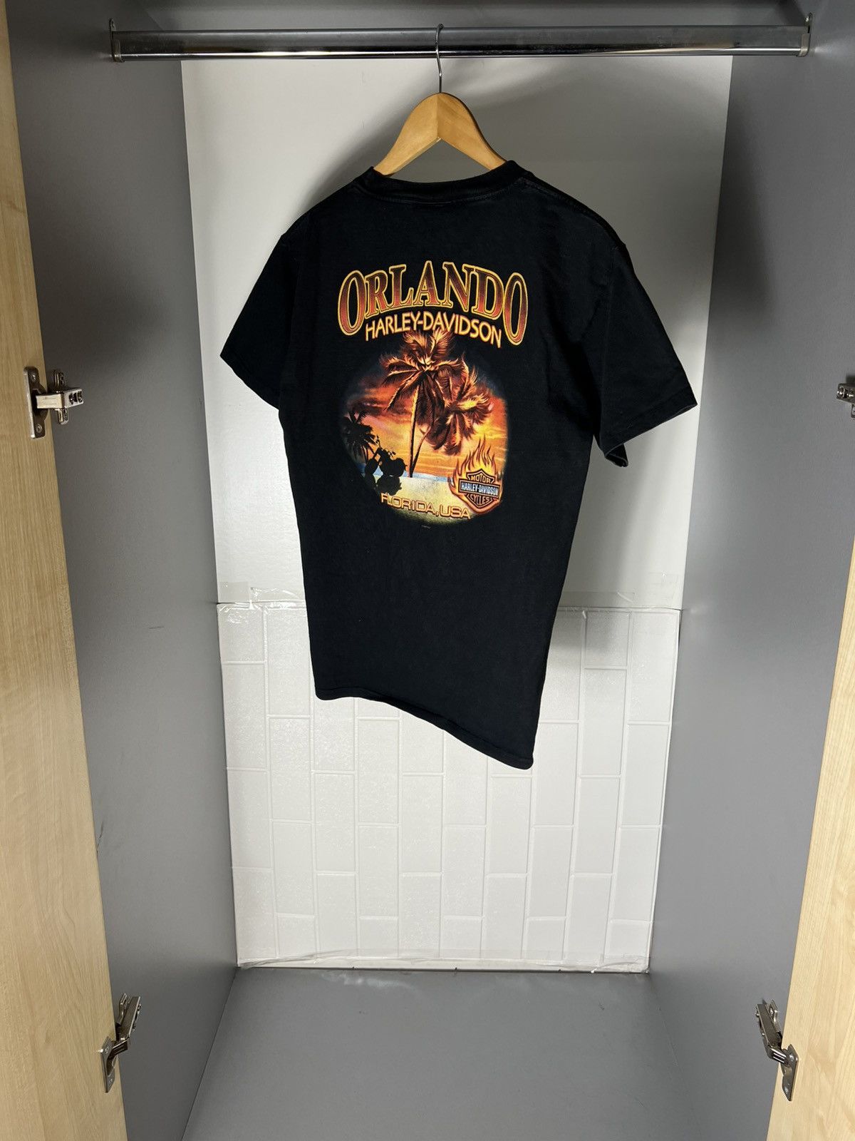 Harley Davidson VINTAGE HARLEY DAVIDSON ORLANDO MOTORCYCLE FLORIDA USA 90s Size US M / EU 48-50 / 2 - 14 Thumbnail