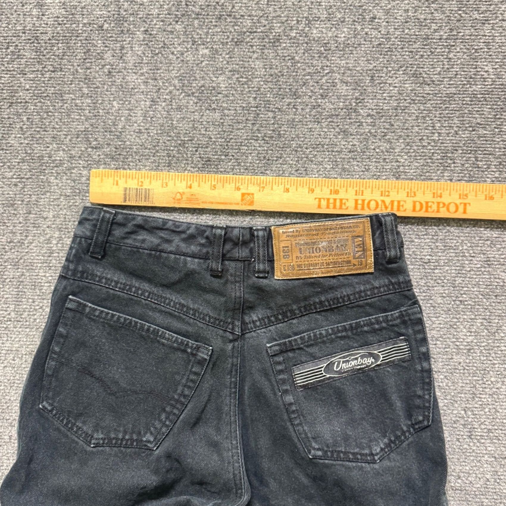 Vintage VINTAGE Union Bay Jeans Women Pants 24x28 Black 100% Cotton Y2K Grunge Plus Womens Size 42" / US 20 - 5 Thumbnail