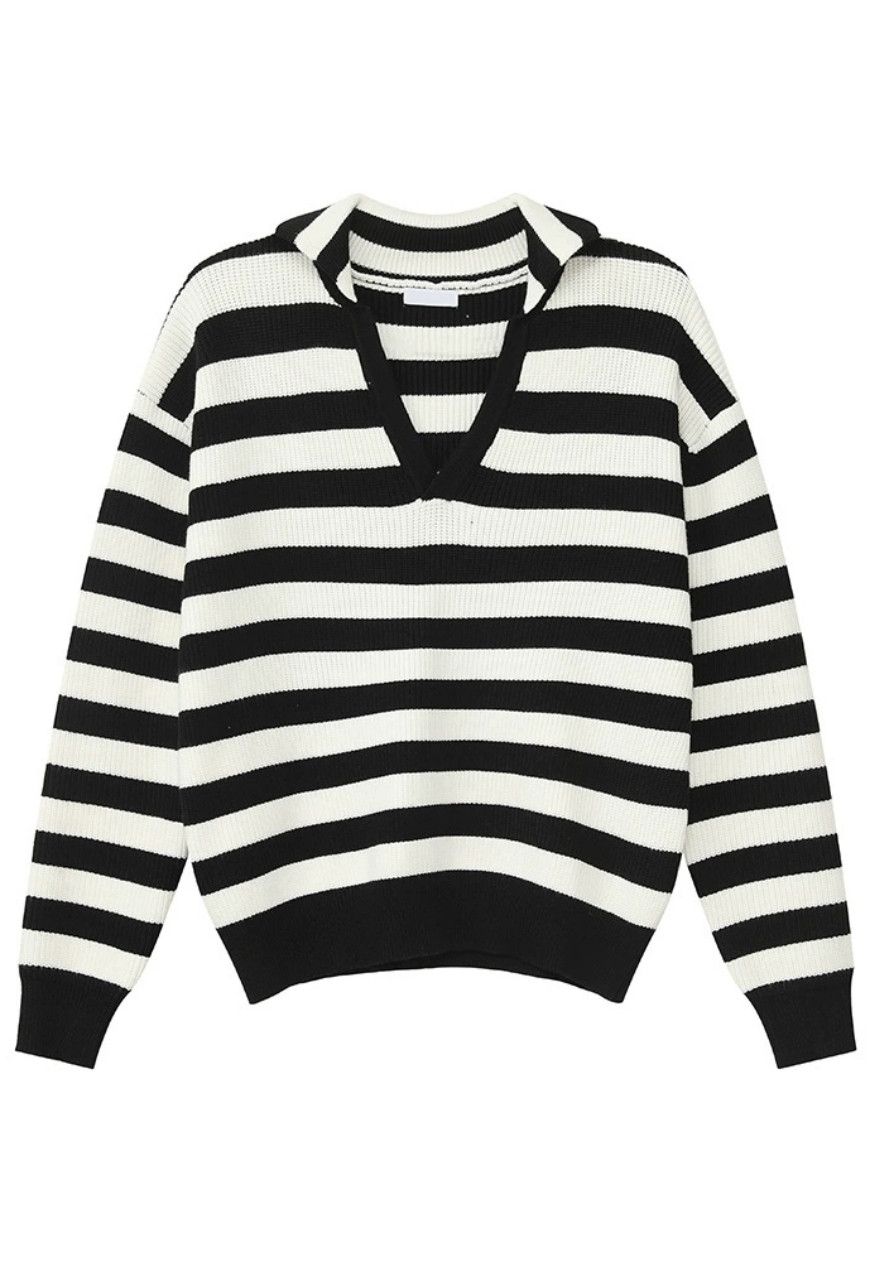 Other Men’s striped retro V-neck sweater Size US M / EU 48-50 / 2 - 6 Thumbnail