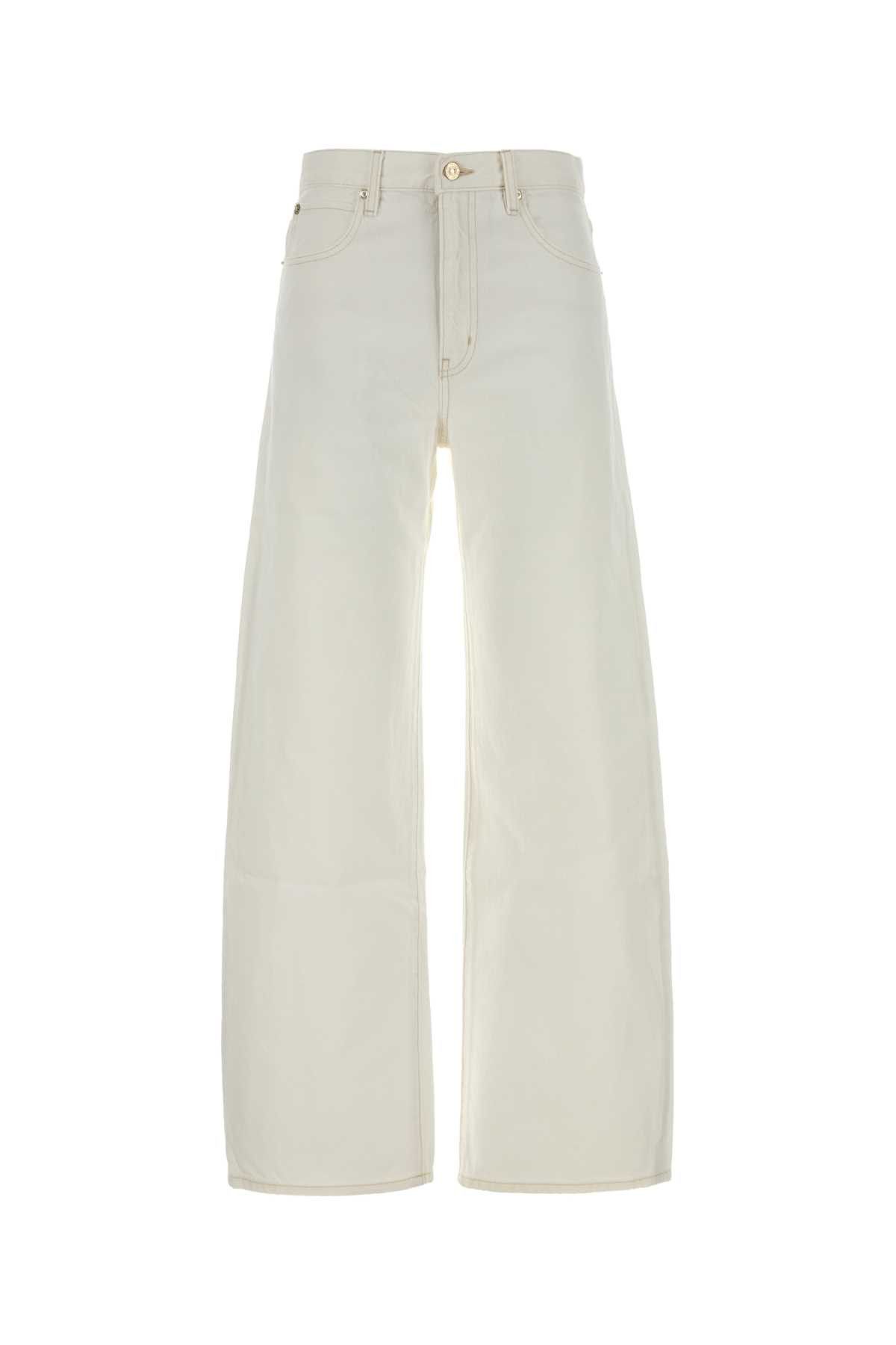 Frame White Denim The Bow Jeans Size 27" / US 4 / IT 40 - 1 Thumbnail