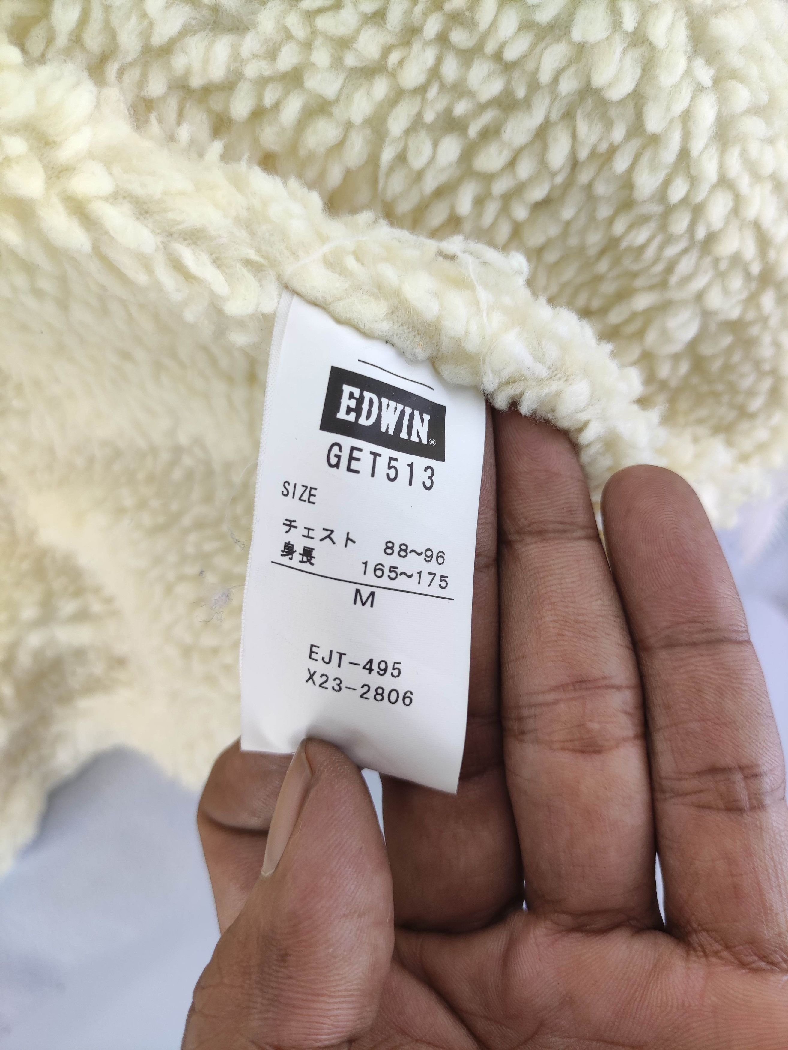 Edwin Vintage Edwin Bomber Jacket Lined Sherpa Zipper Size US M / EU 48-50 / 2 - 8 Thumbnail