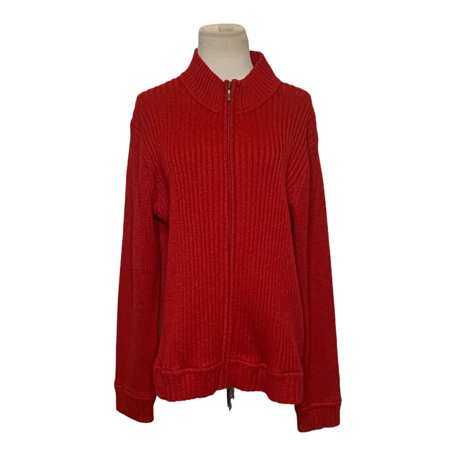 Liz Claiborne Liz Claiborne long sleeves zippered sweater jacket size XL Size XL / US 12-14 / IT 48-50 - 7 Thumbnail