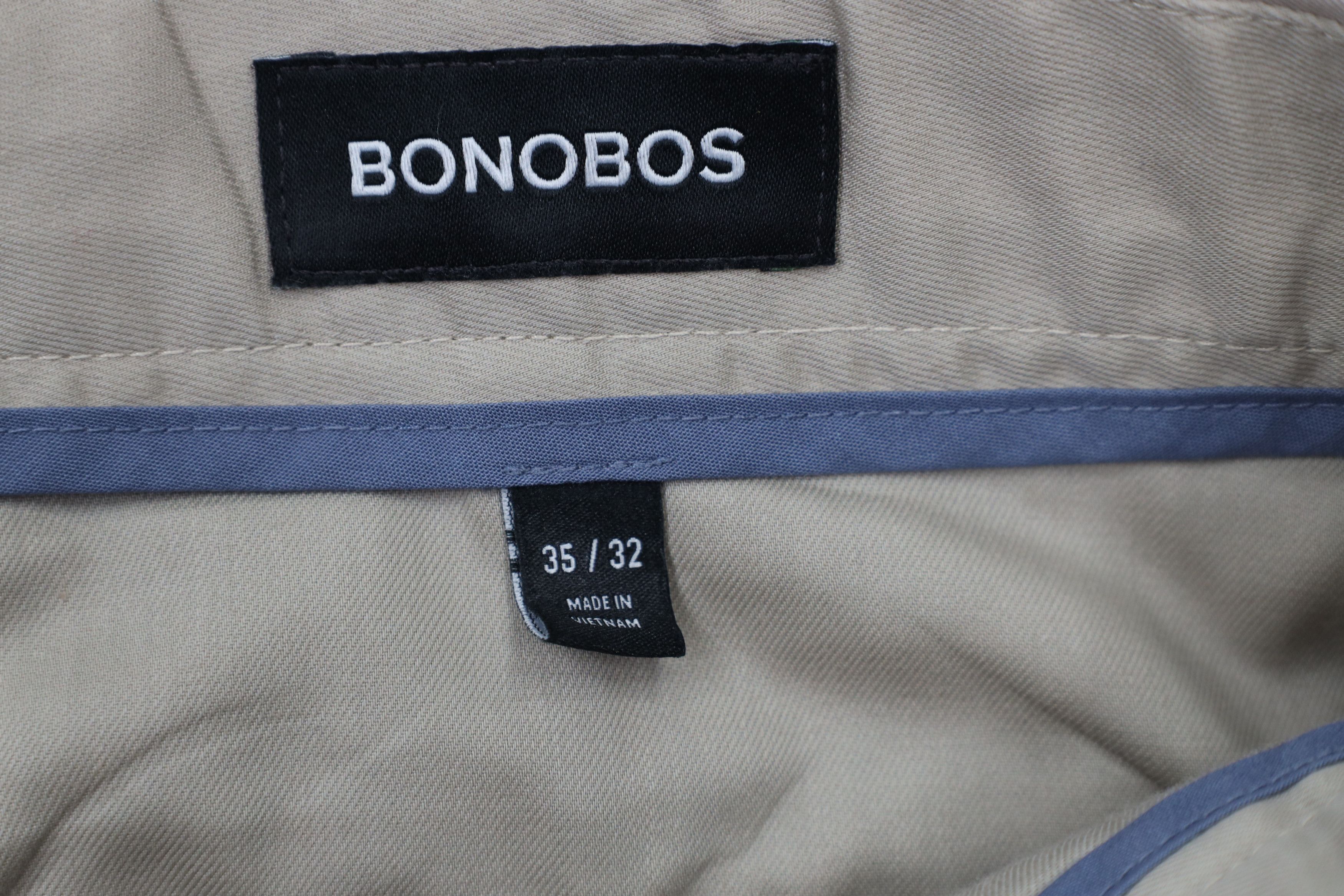 Bonobos × Vintage Bonobos Fit Wednesday Flat Front Chino Pants Trousers Beige Size US 35 - 7 Thumbnail