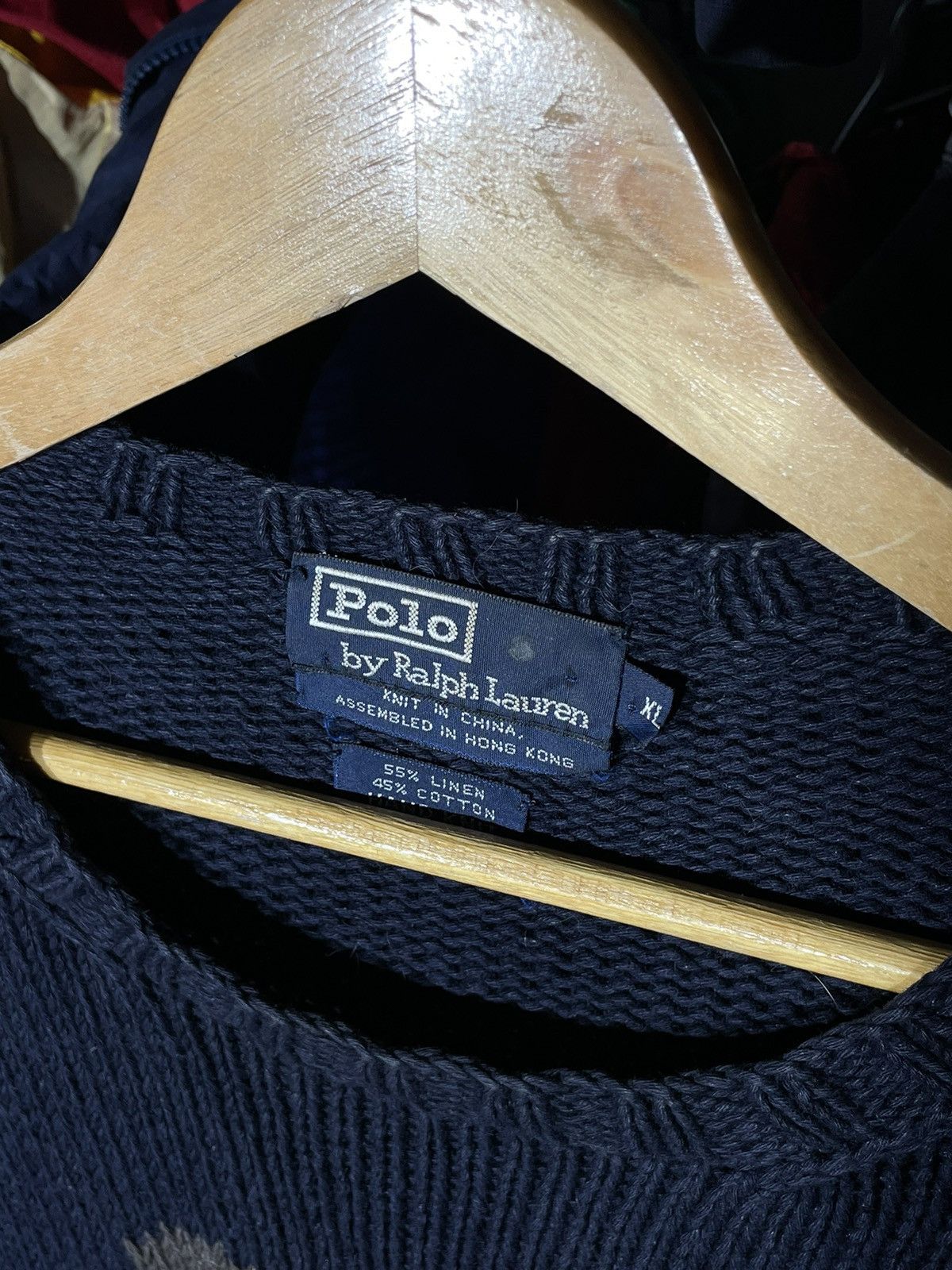 Polo Ralph Lauren × Vintage Sweater Polo Bear Vintage 1992 Hand Knit Size US XL / EU 56 / 4 - 10 Thumbnail
