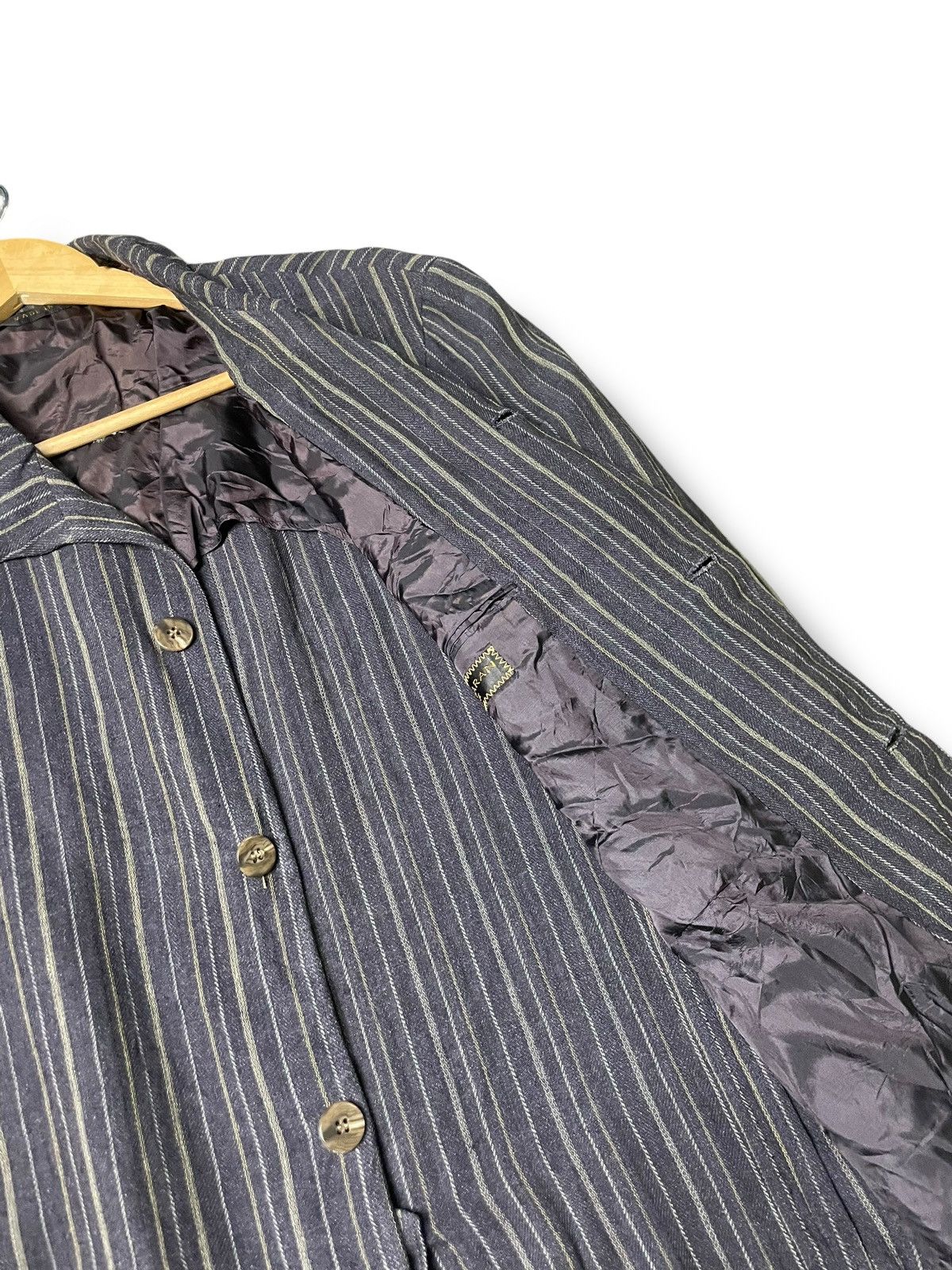 Donna Karan × Japanese Brand × Vintage Vintage Donna Karan Signature Stripe Coat (71) Size US S / EU 44-46 / 1 - 8 Thumbnail